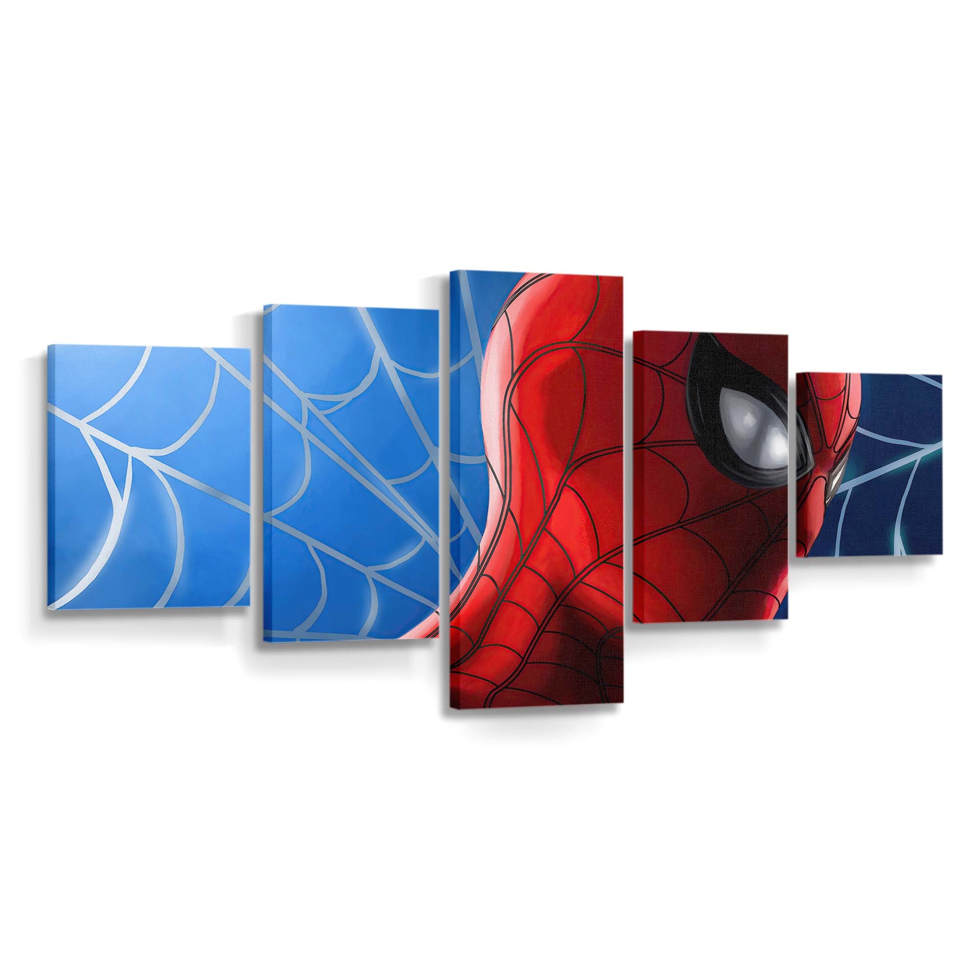 Spider Man Farbspritzer Kunst Leinwandbild - Wanddeko Spider-Man Leinwandbild