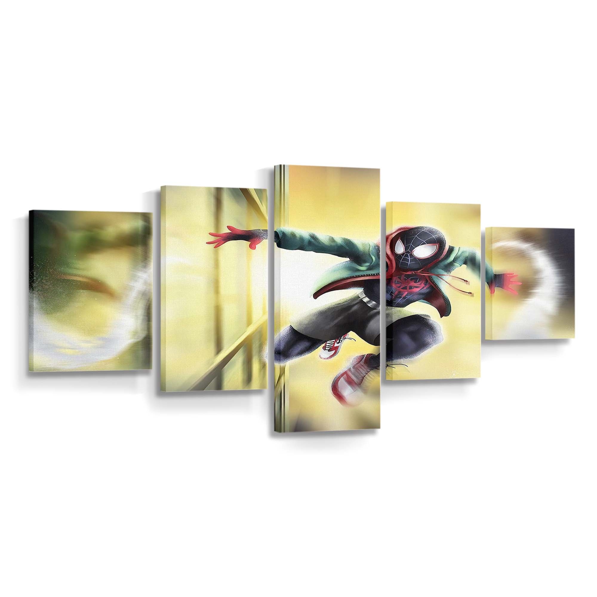 Spider Man im Vorbeigehen Leinwandbild - Wanddeko Spider-Man Leinwandbild