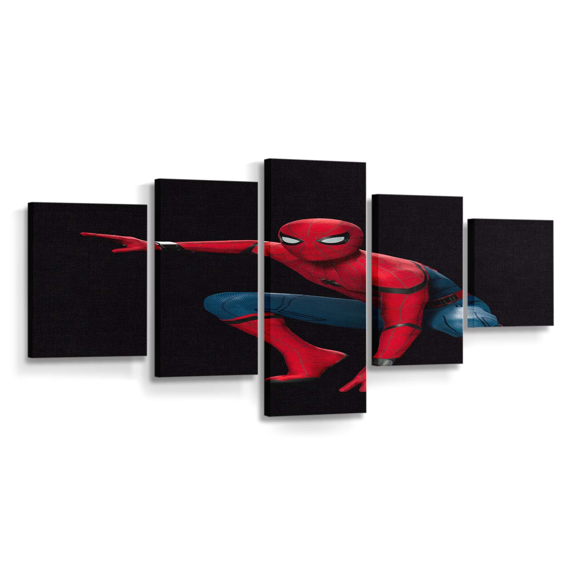 Spider Man posiert Leinwandbild - Wanddeko Spider-Man Leinwandbild