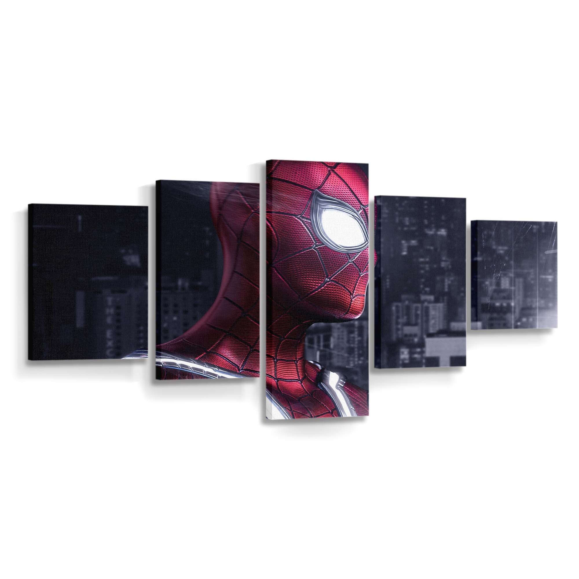 Spider Man Kunstwerk 5 Leinwandbild - Wanddeko Spider-Man Leinwandbild