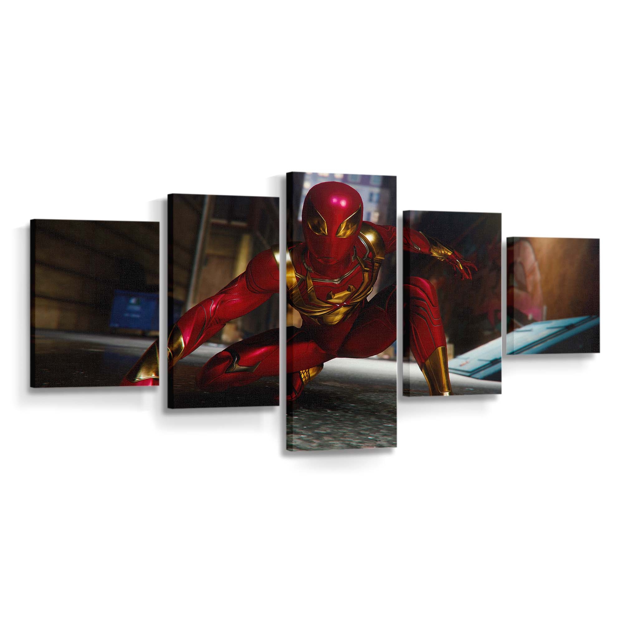 Spider Man Red Suit 2 Leinwandbild - Wanddeko Spider-Man Leinwandbild