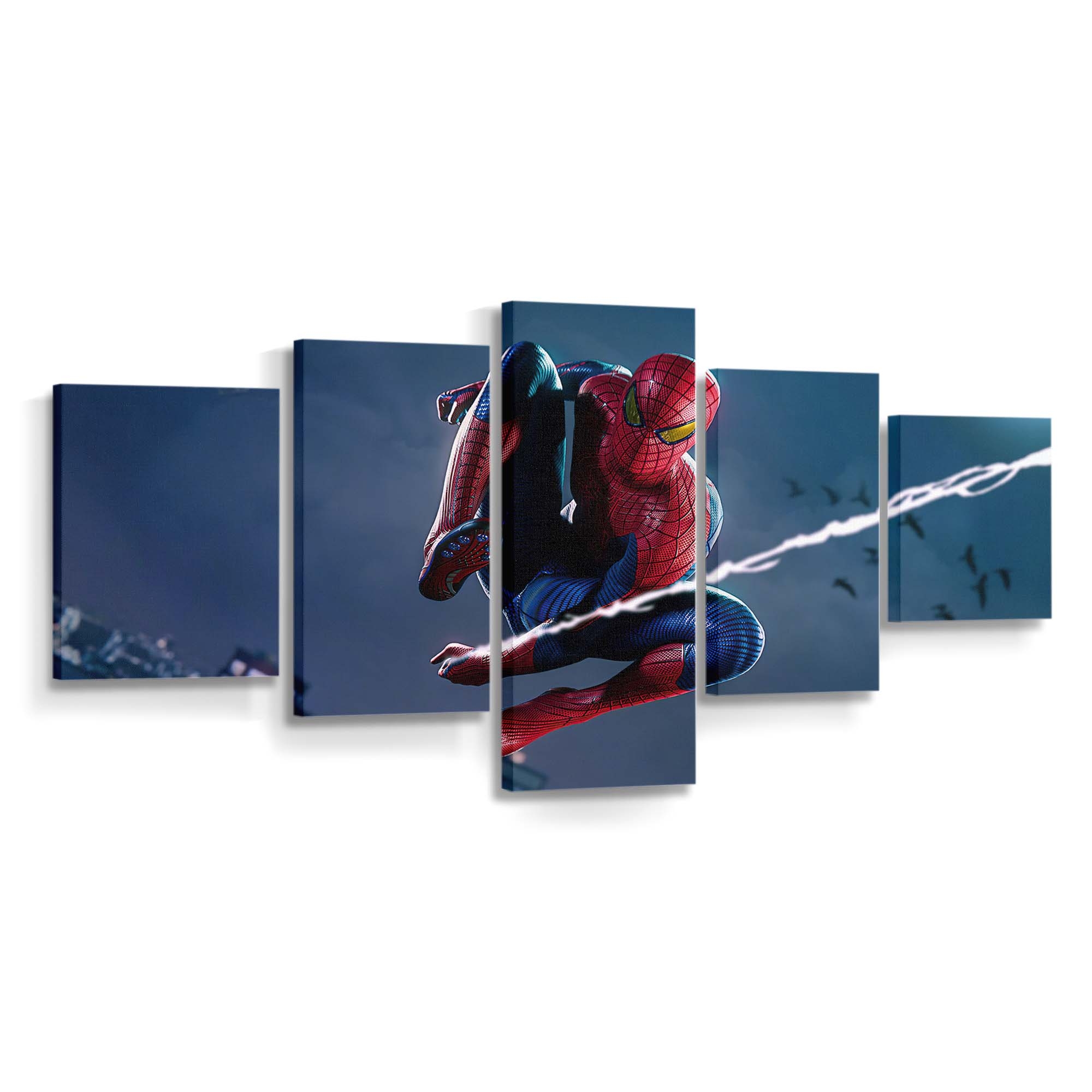 Spider Man Remastered 4 Leinwandbild - Wanddeko Spider-Man Leinwandbild