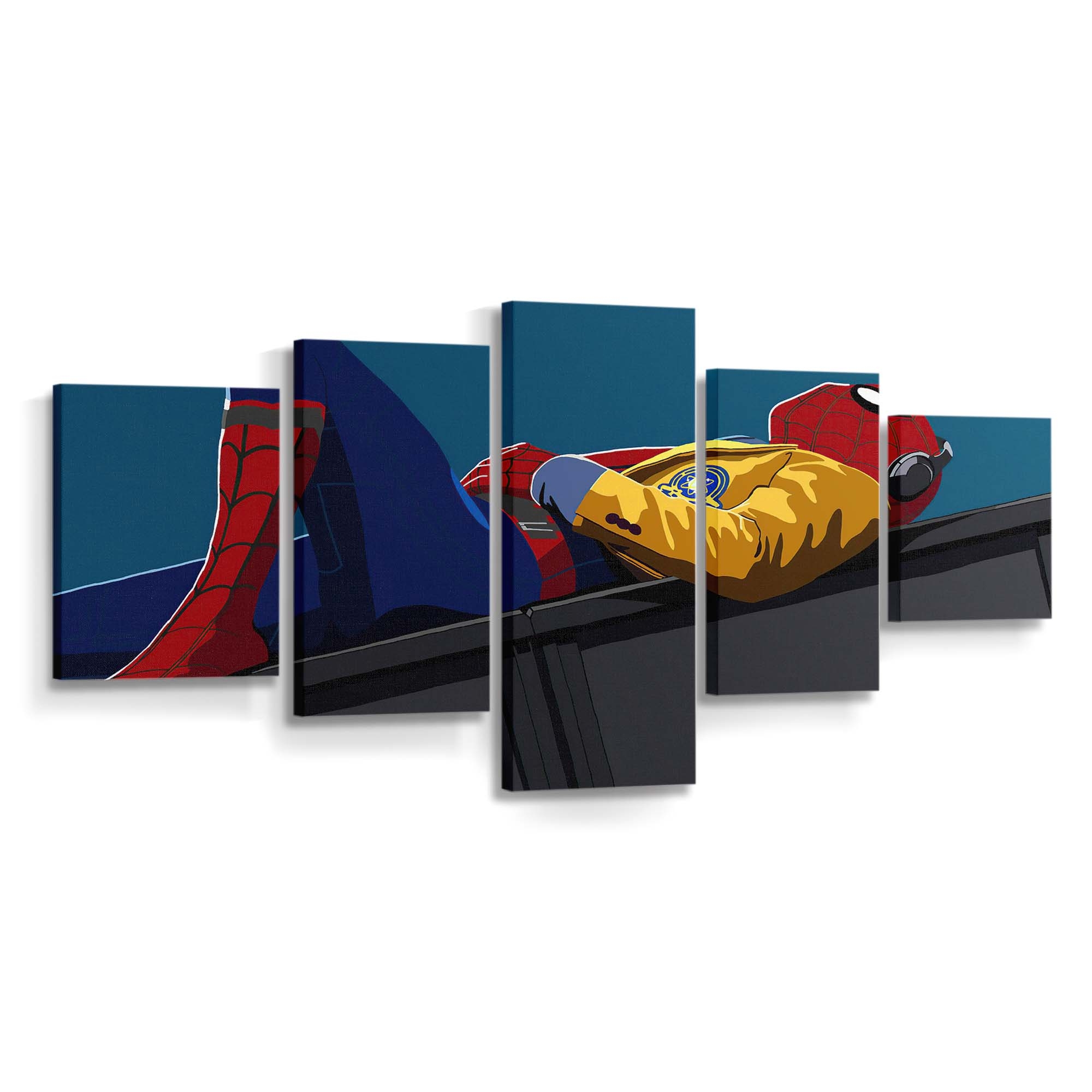 Spider Man Ruhezeit Leinwandbild - Wanddeko Spider-Man Leinwandbild