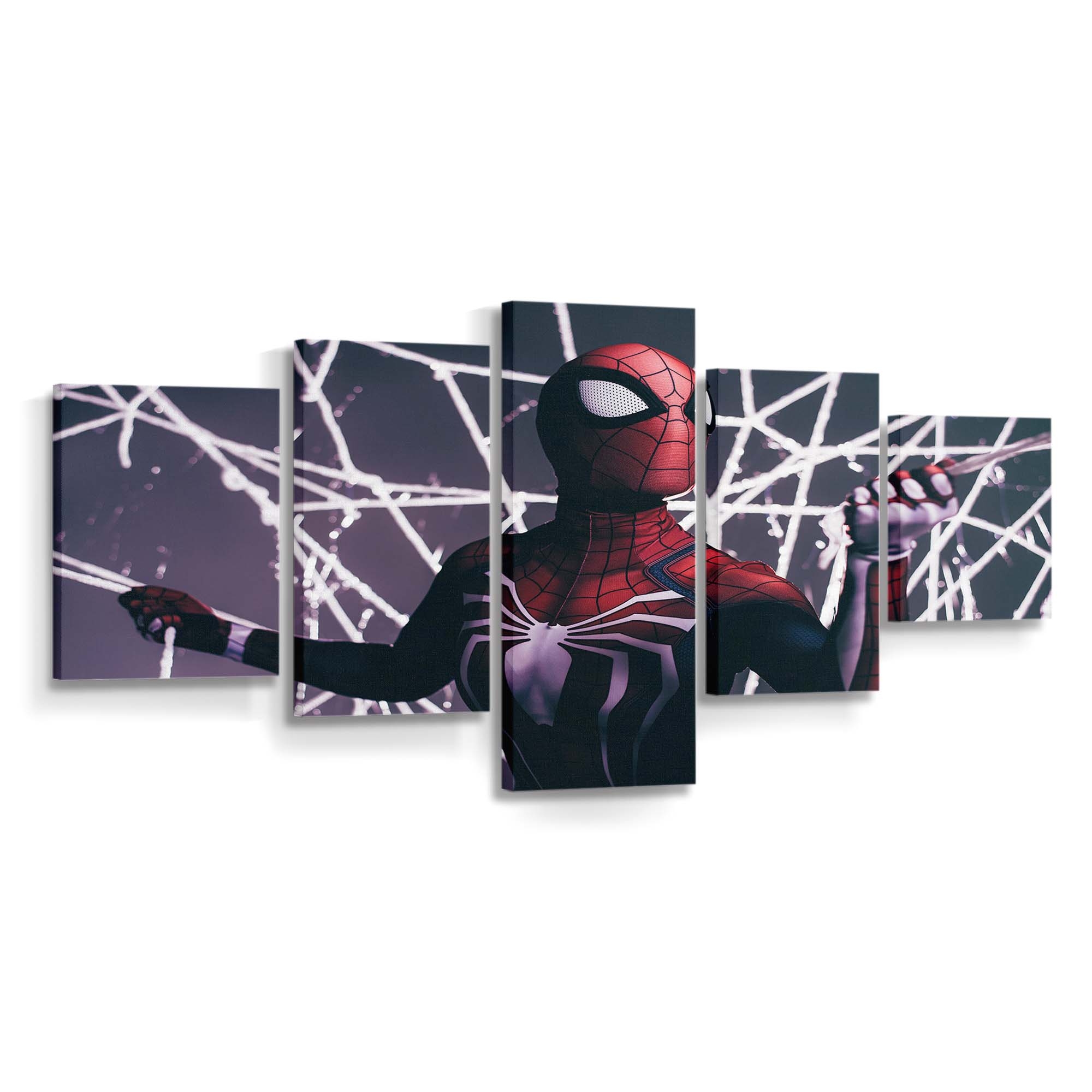 Spider Man schießt Netz 2 Leinwandbild - Wanddeko Spider-Man Leinwandbild