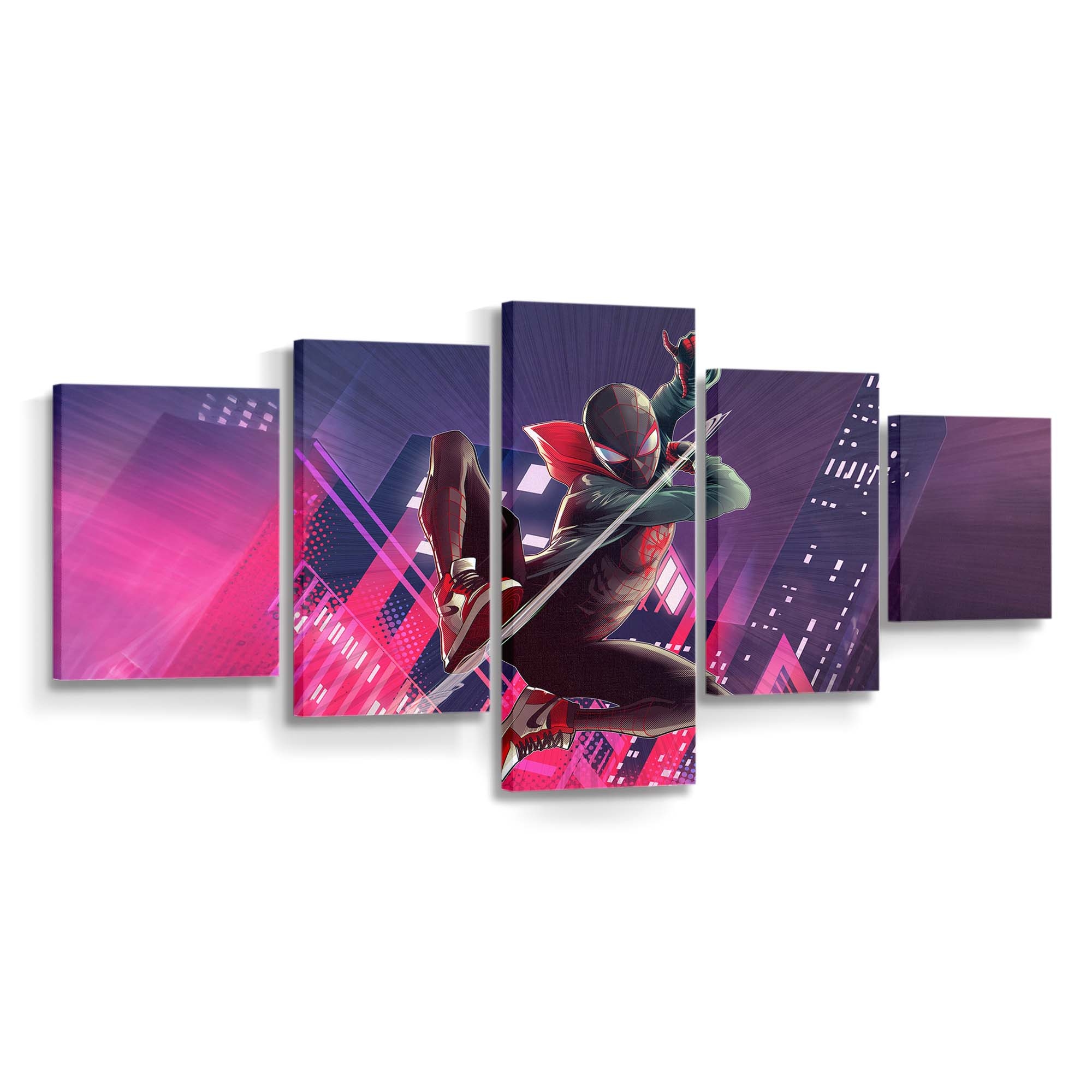 Der aufstrebende Netzschwinger Leinwandbild - Wanddeko Spider-Man Leinwandbild