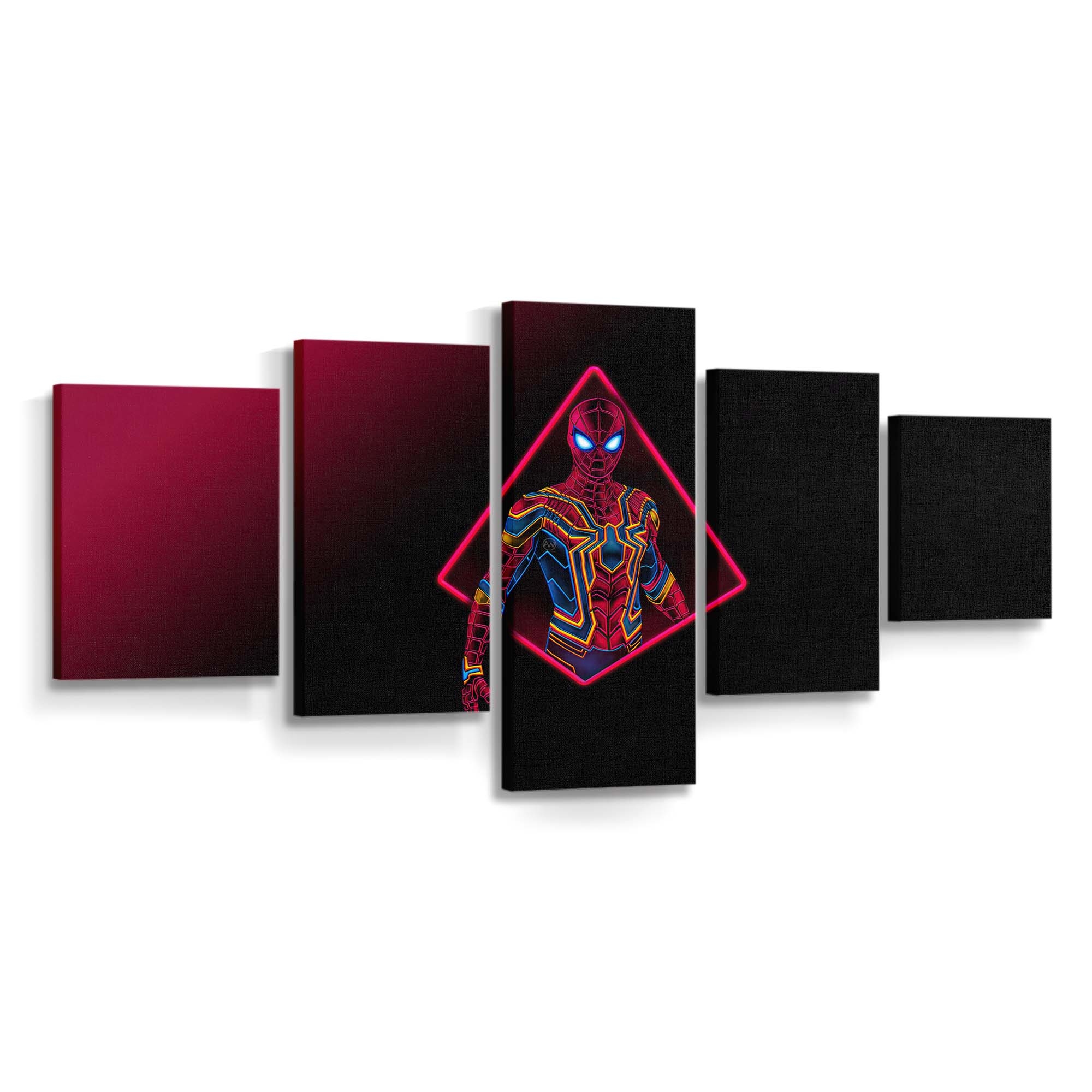 Der Spider Man Minimal Leinwandbild - Wanddeko Spider-Man Leinwandbild