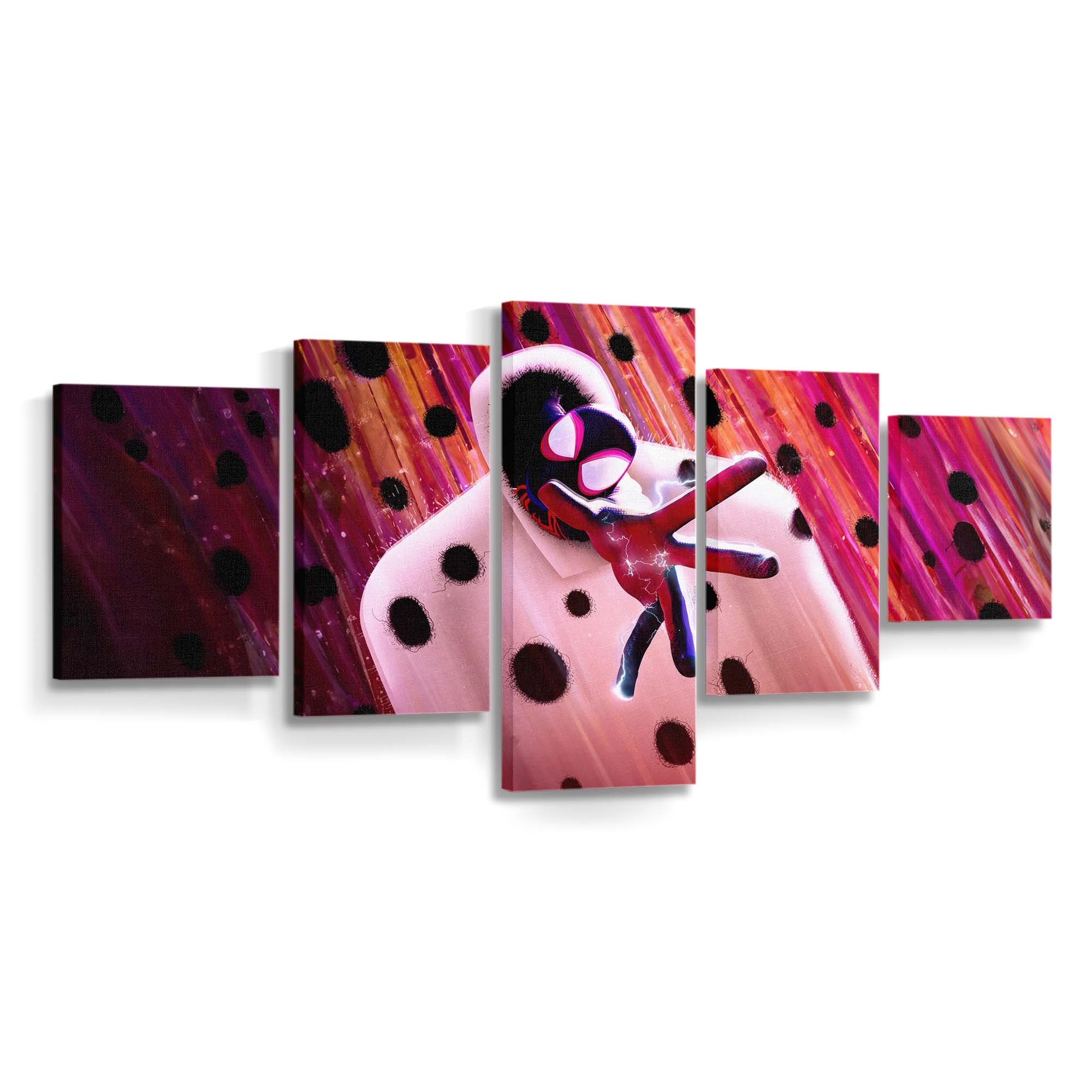 Der Spot in Spider Man: Across the Spider Verse Leinwandbild - Wanddeko Spider-Man Leinwandbild