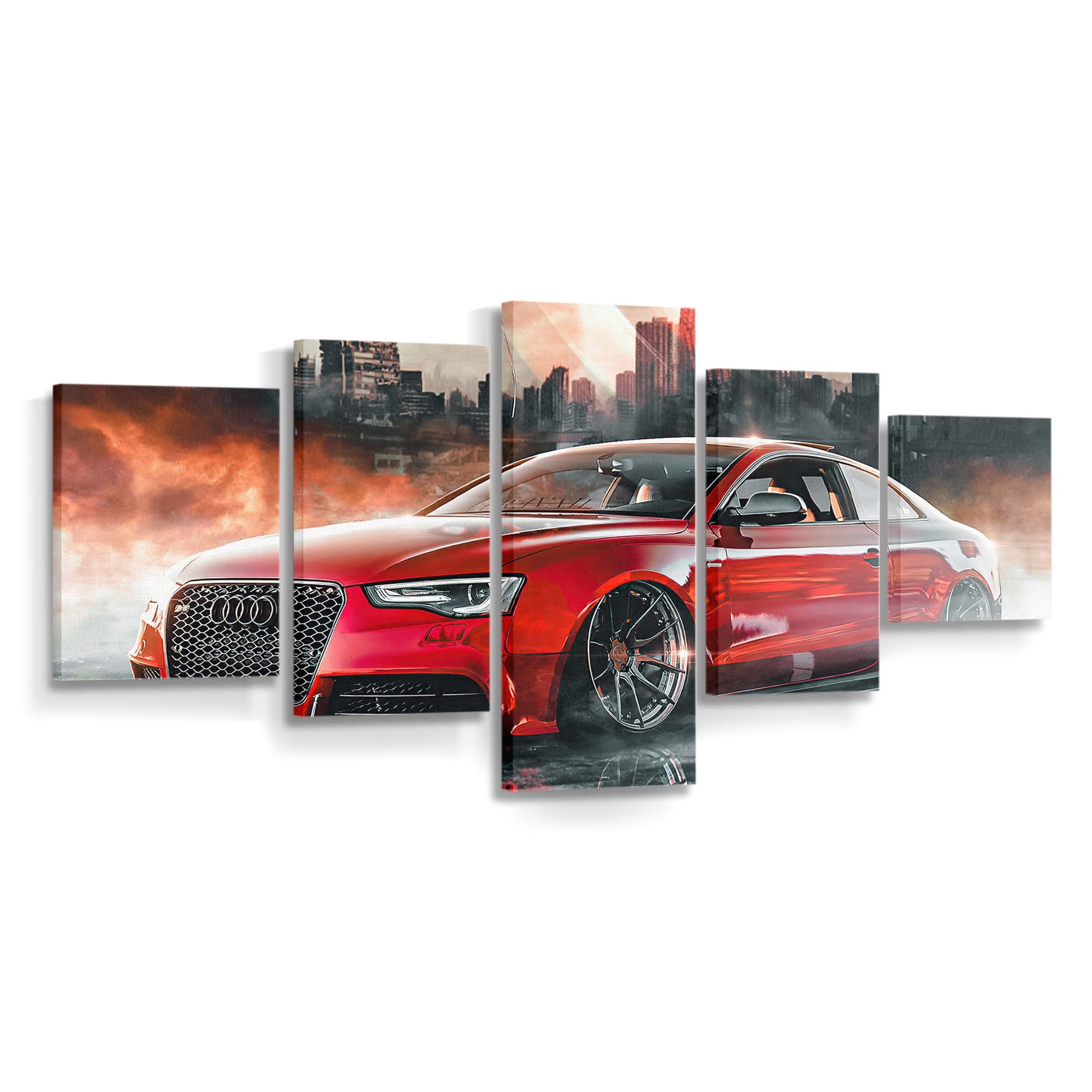 Vengeance Graphix Audi Rs5 Spider Man Leinwandbild - Wanddeko Spider-Man Leinwandbild