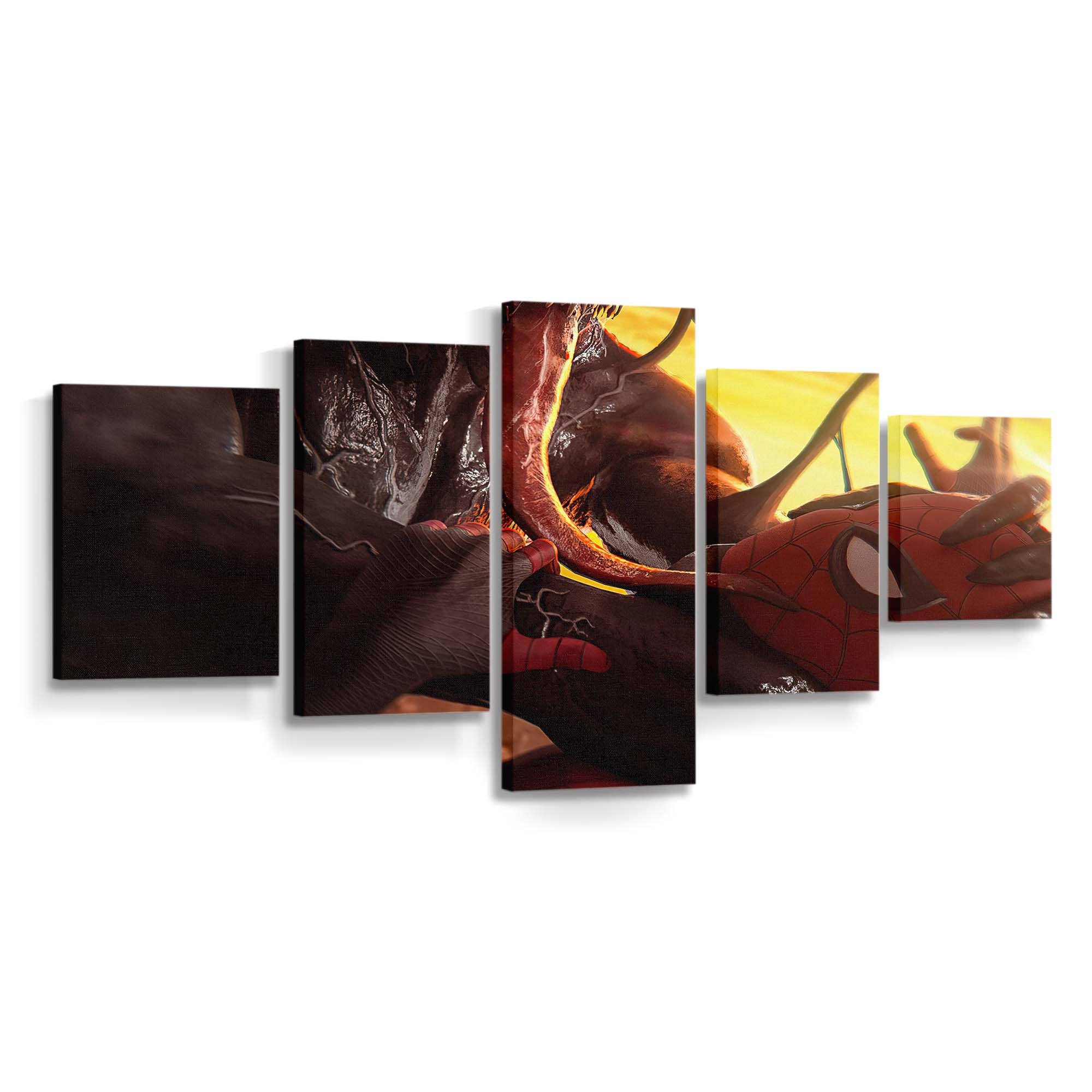 Venom leckt Spider Man 2 Leinwandbild - Wanddeko Spider-Man Leinwandbild