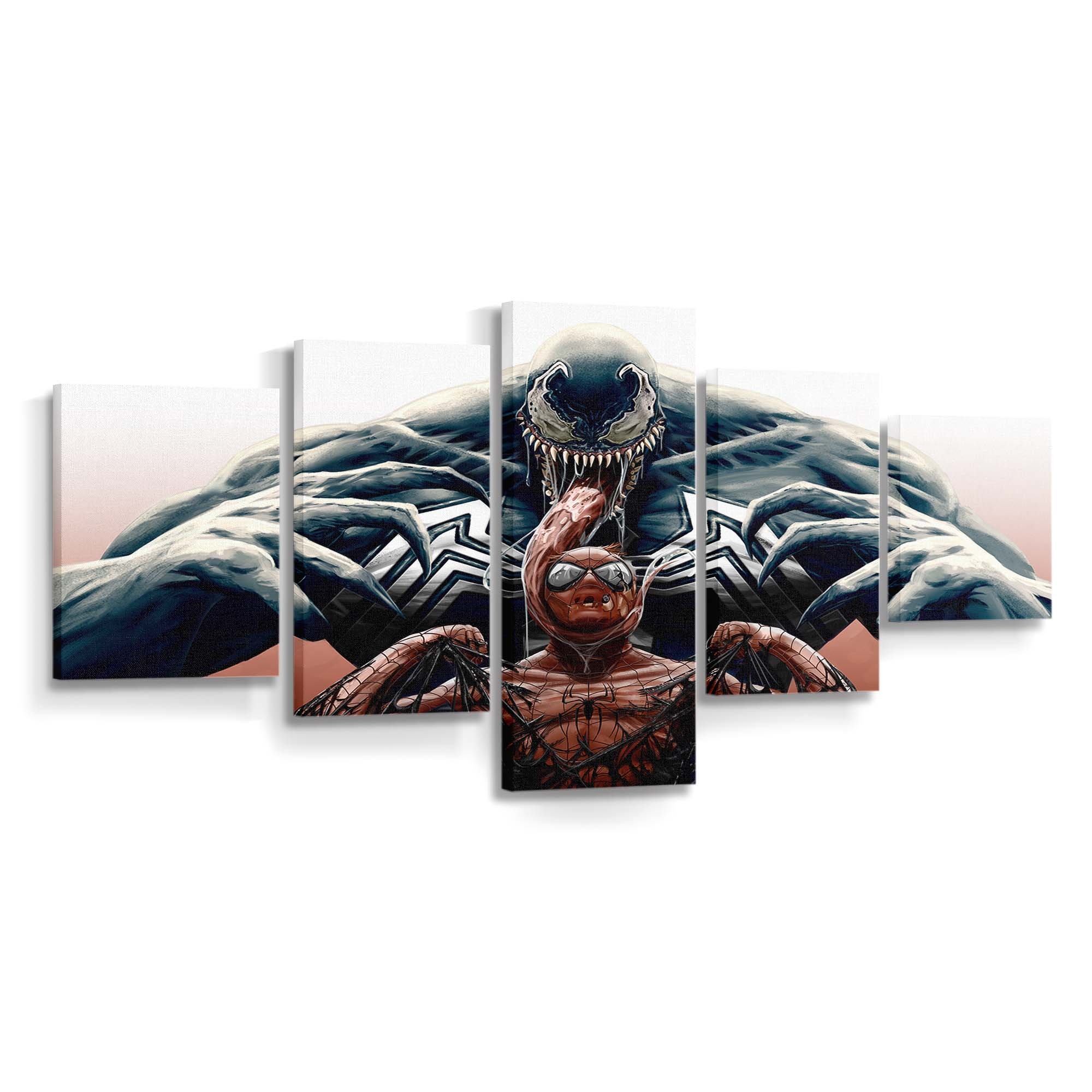 Venom Spider Man cooles Artwork Leinwandbild - Wanddeko Spider-Man Leinwandbild