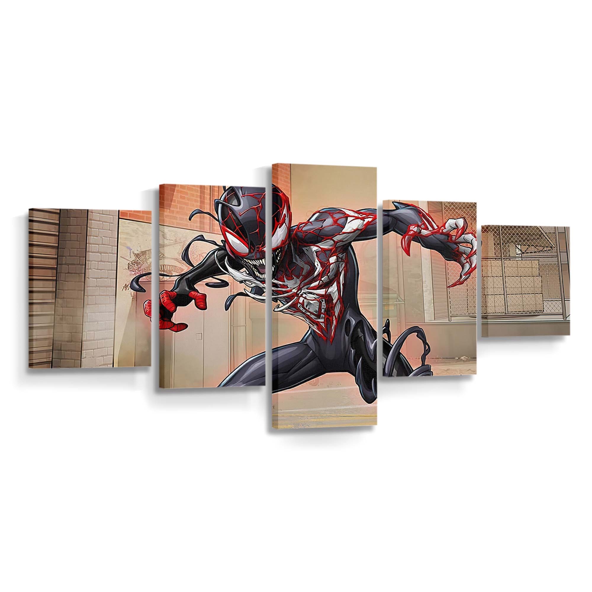 Venomized Spider Verse Leinwandbild - Wanddeko Spider-Man Leinwandbild