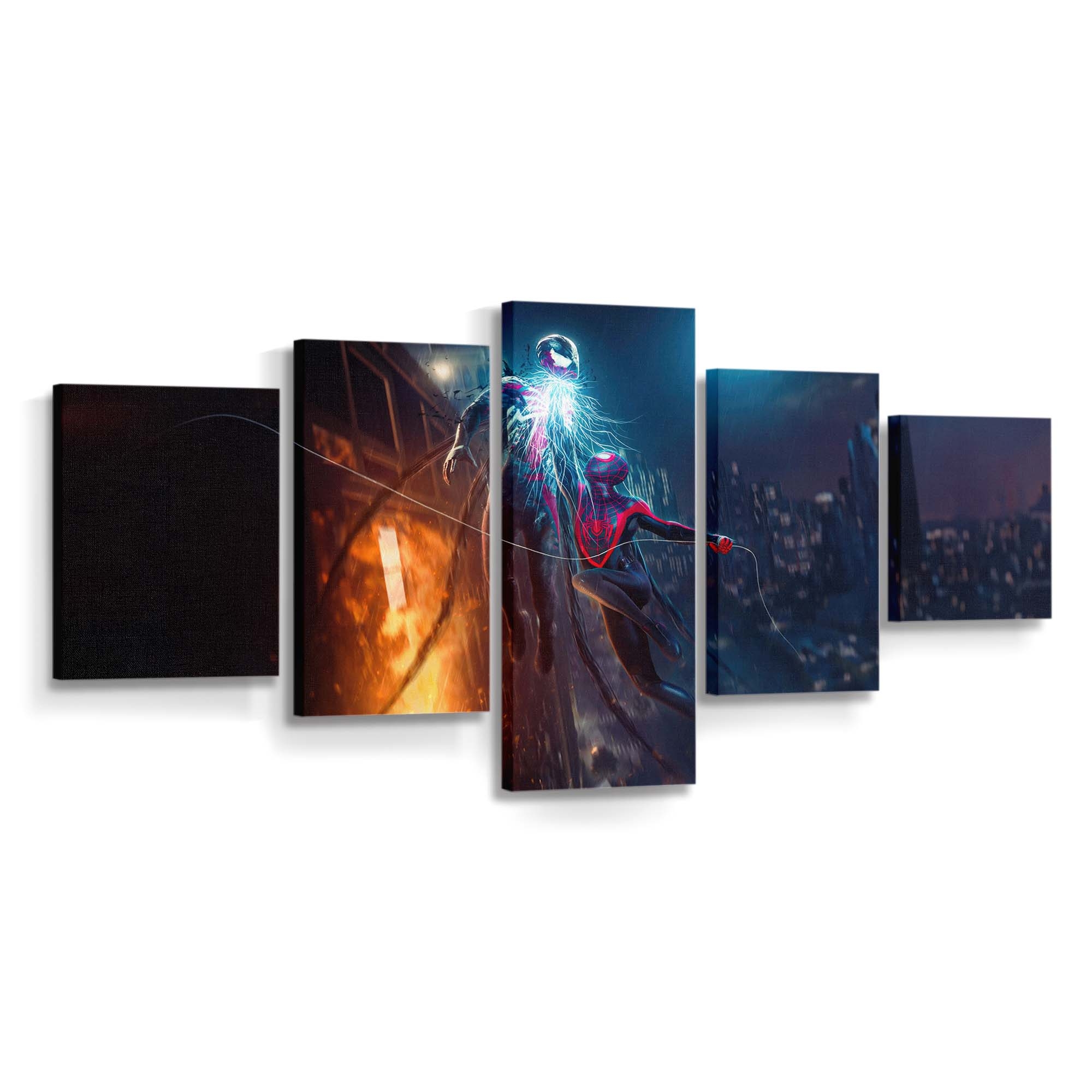 Versus The Spider A Heroic Showdown Leinwandbild - Wanddeko Spider-Man Leinwandbild