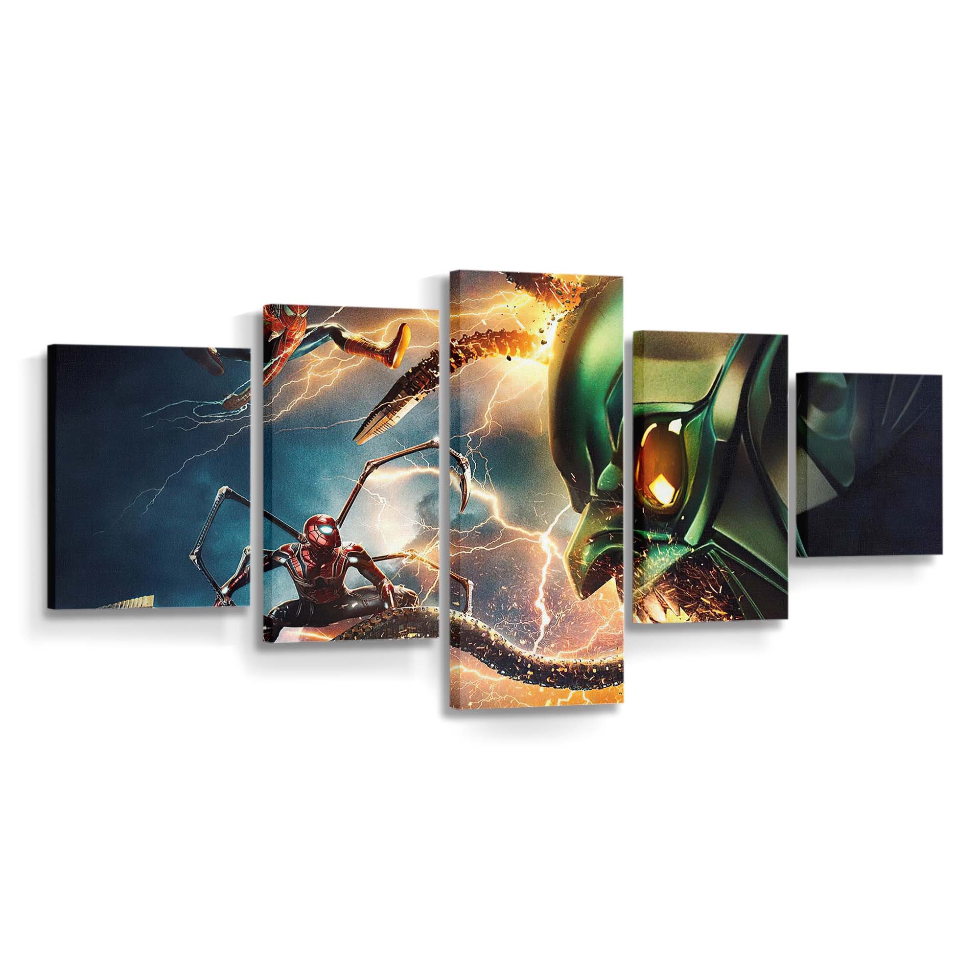 Villians Vs Spider Mans From Multiverse Leinwandbild - Wanddeko Spider-Man Leinwandbild