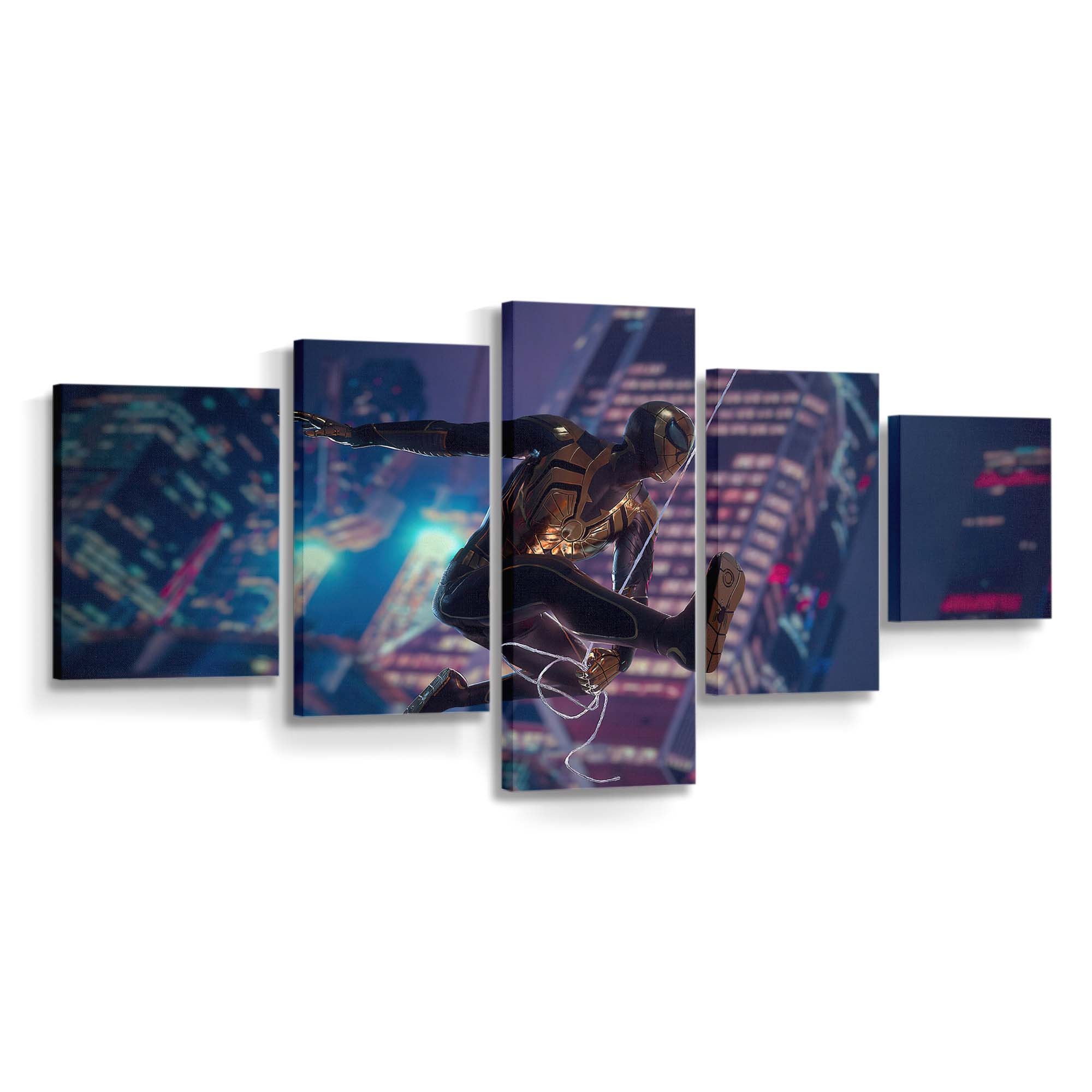 Wakandan Armor Spider Man Leinwandbild - Wanddeko Spider-Man Leinwandbild