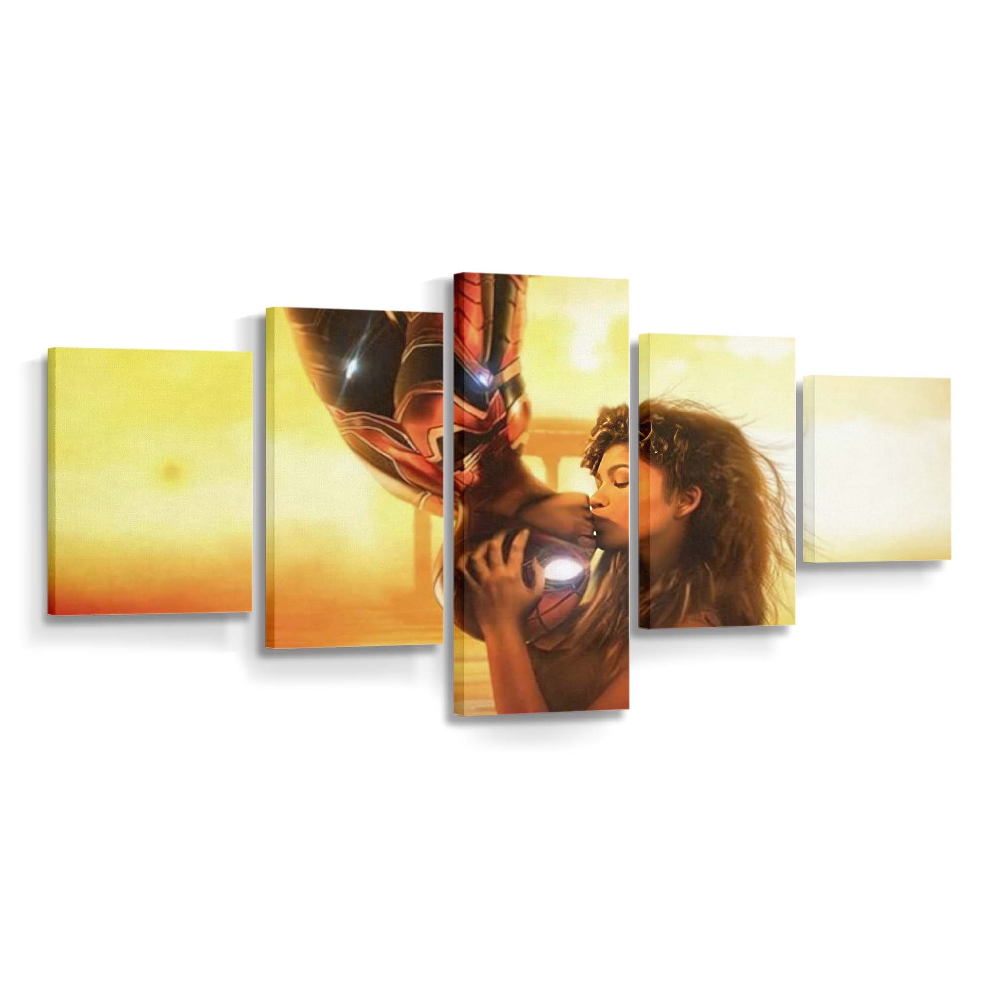 Zendaya und Tom Holland romantisch Leinwandbild - Wanddeko Spider-Man Leinwandbild