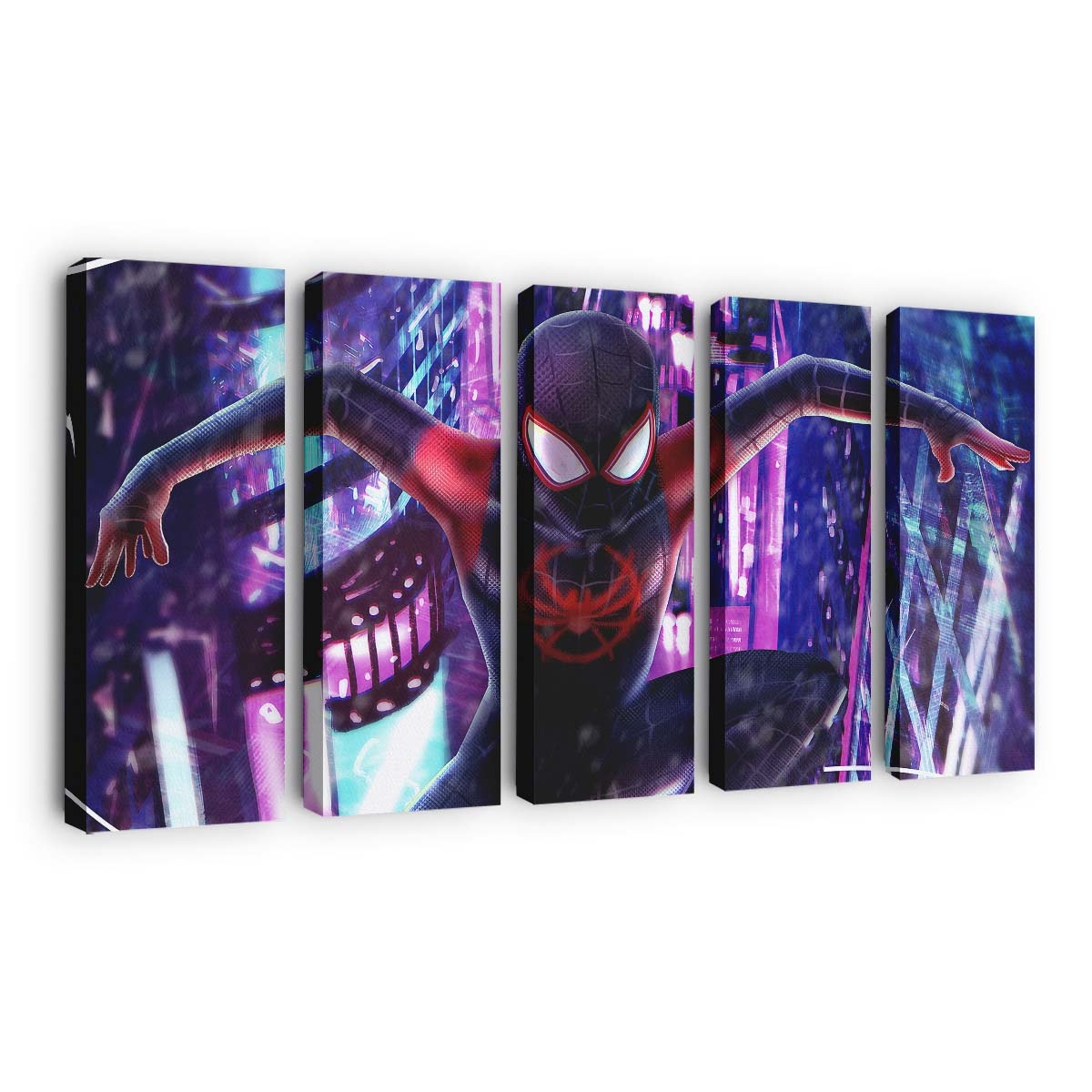 2020 Spider Man Miles Kunst Leinwandbild - Wanddeko