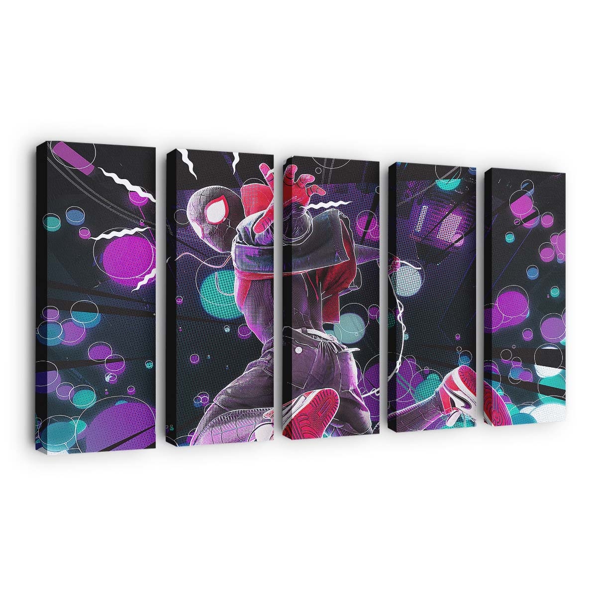 2020 Spider Man Miles Artwork 2 Leinwandbild - Wanddeko