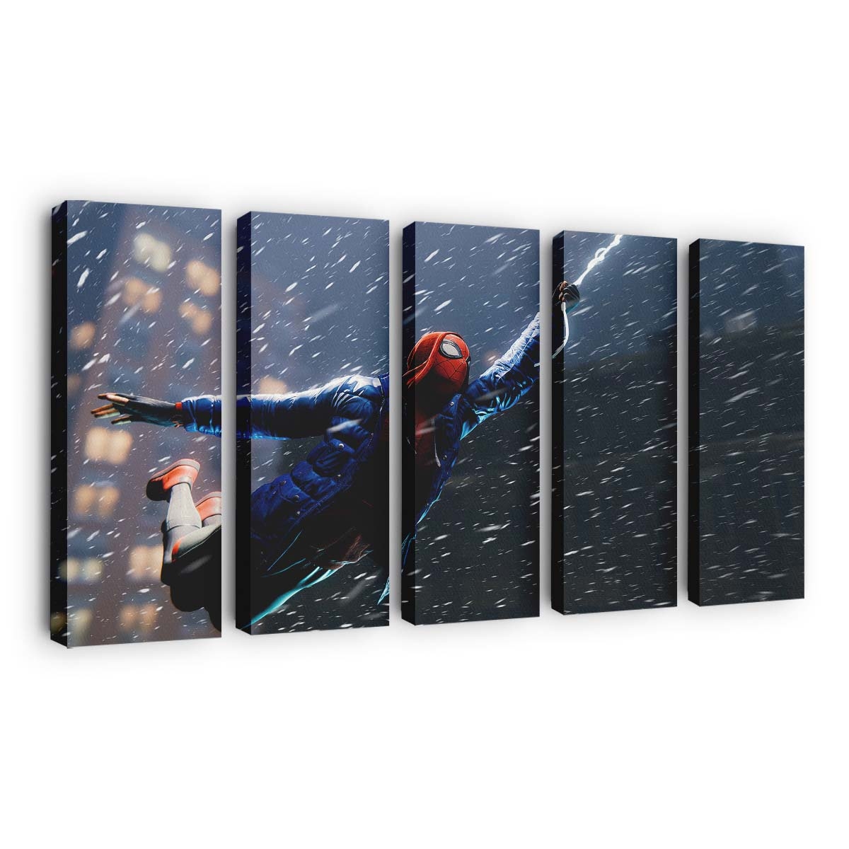 2020 Spider Man Miles Morales 2 Leinwandbild - Wanddeko