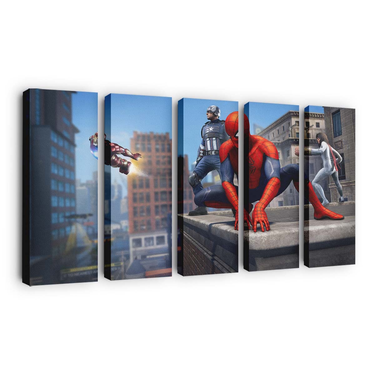 2022 Marvels Avengers Spiel Leinwandbild - Wanddeko