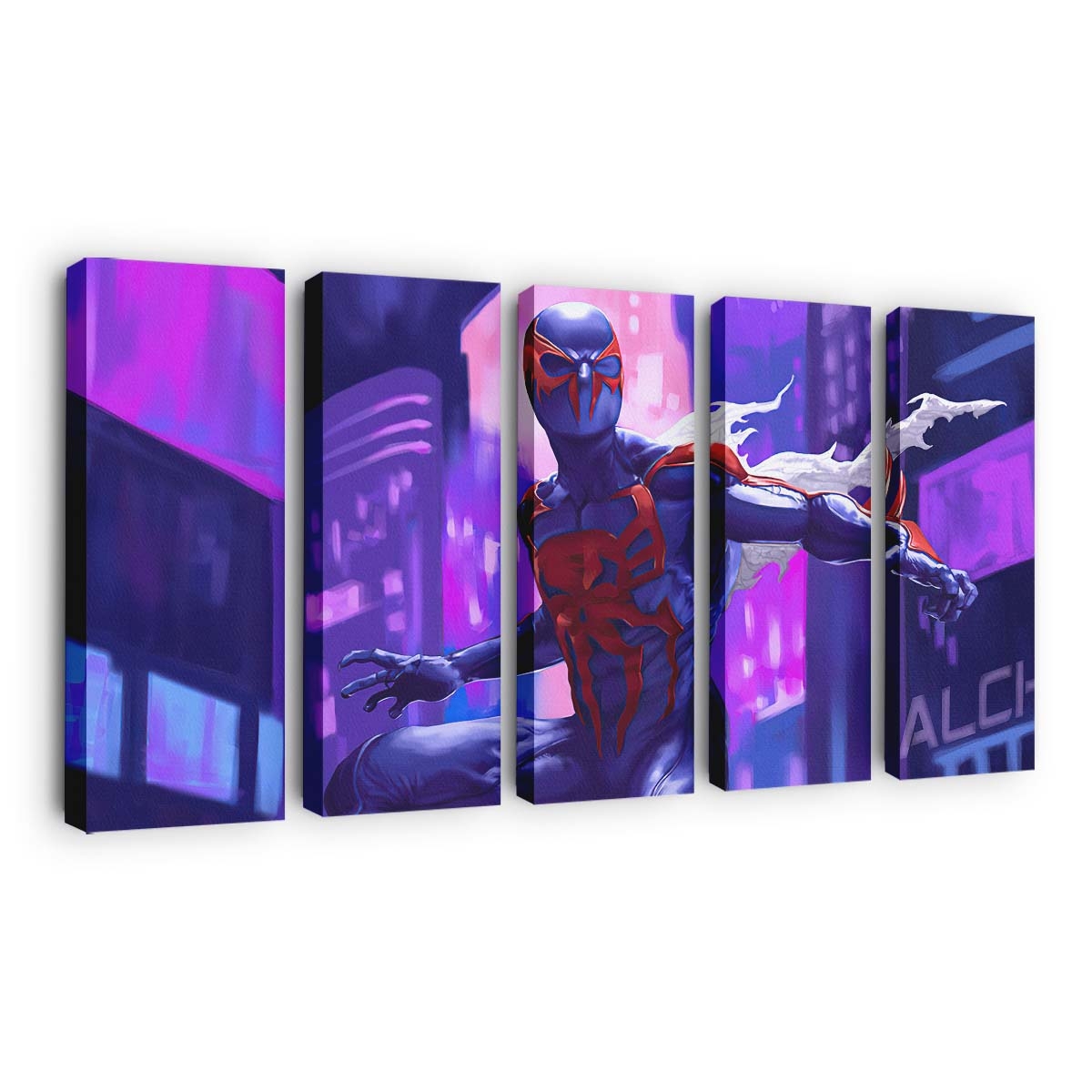 Spider Man 2099 2 Leinwandbild - Wanddeko