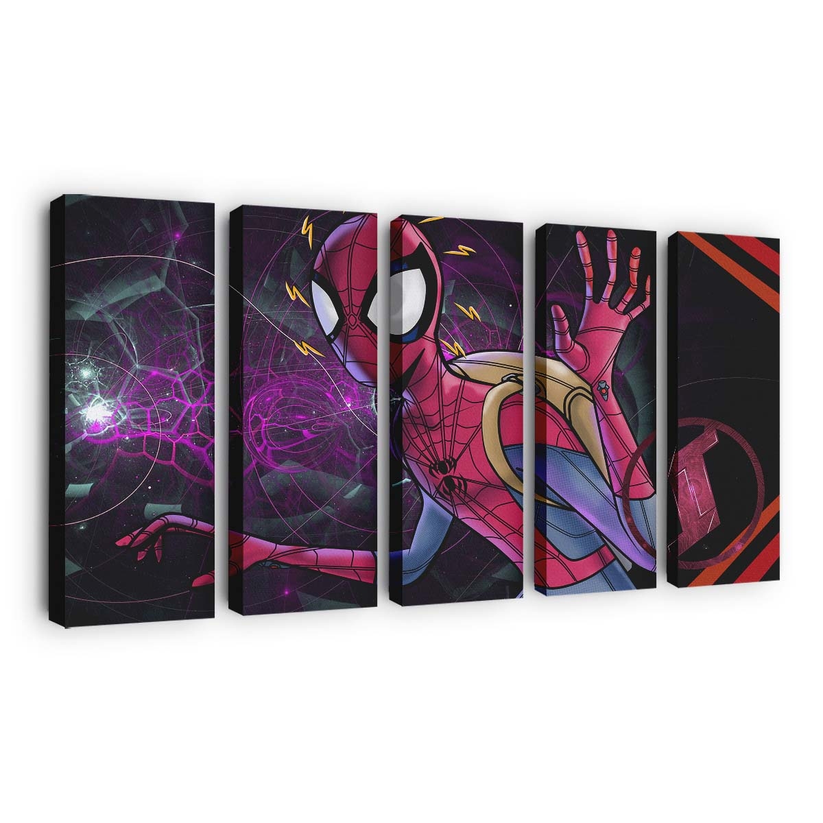 Spider Man Digital Art Leinwandbild - Wanddeko