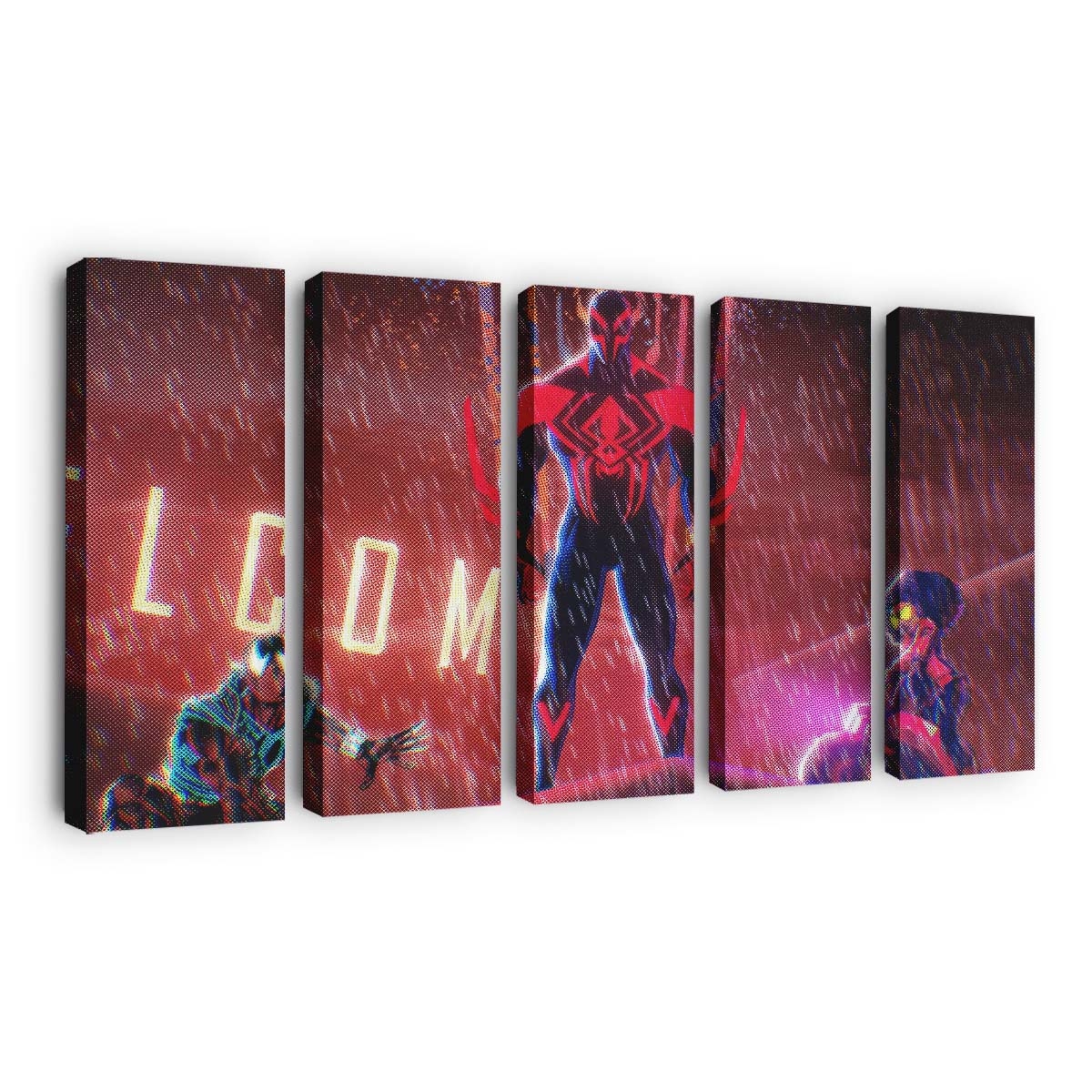 All Stations Stop Spider Man 2099 Leinwandbild - Wanddeko