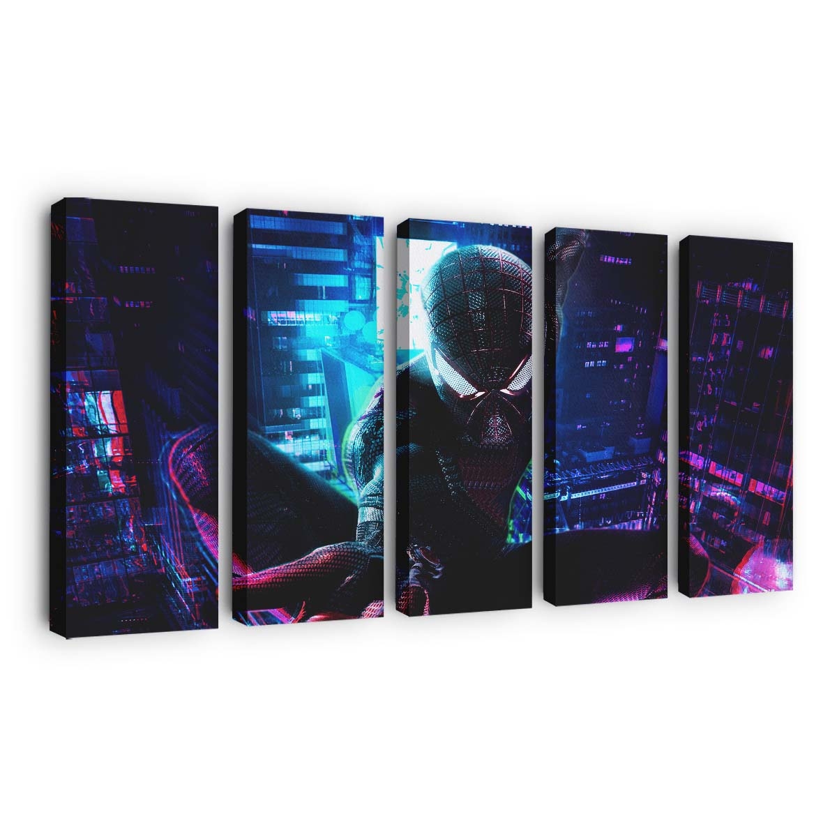 Amazing Spider Man Cyberpunk Leinwandbild - Wanddeko