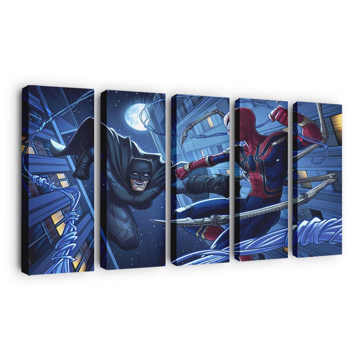 Batman und Spider Man Leinwandbild - Wanddeko