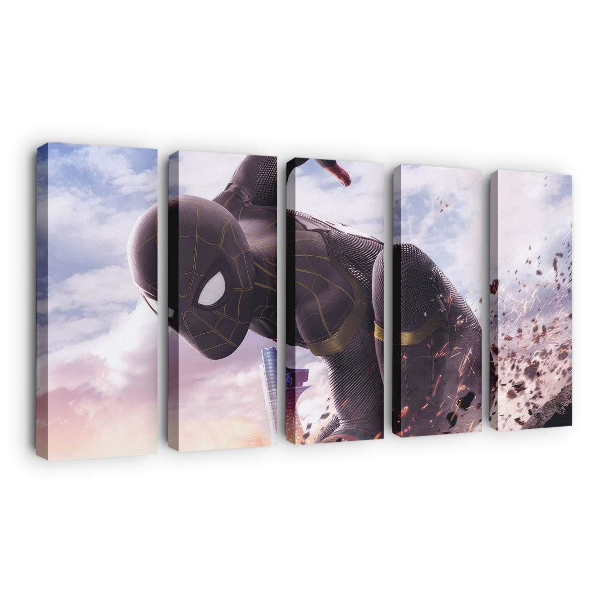 Schwarzer Spider Man 2023 Leinwandbild - Wanddeko