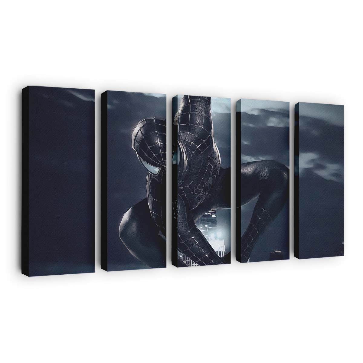 Black Suit Spider Man Leinwandbild - Wanddeko