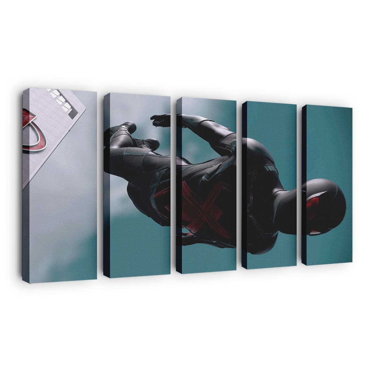 Black Suit Spider Man 2 Leinwandbild - Wanddeko