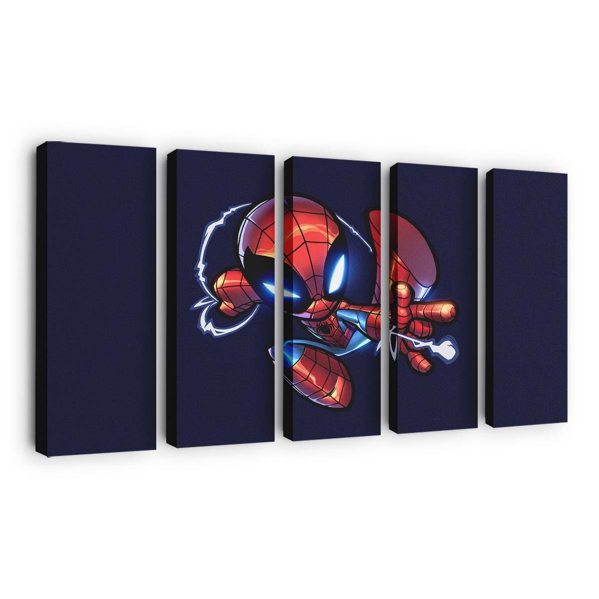 Chibi Spider Man Kunstwerk Leinwandbild - Wanddeko