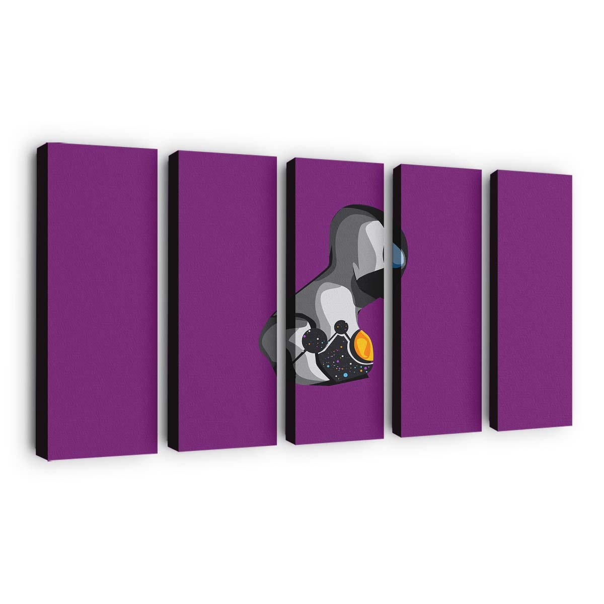 Kosmischer Spider Man Minimal Leinwandbild - Wanddeko