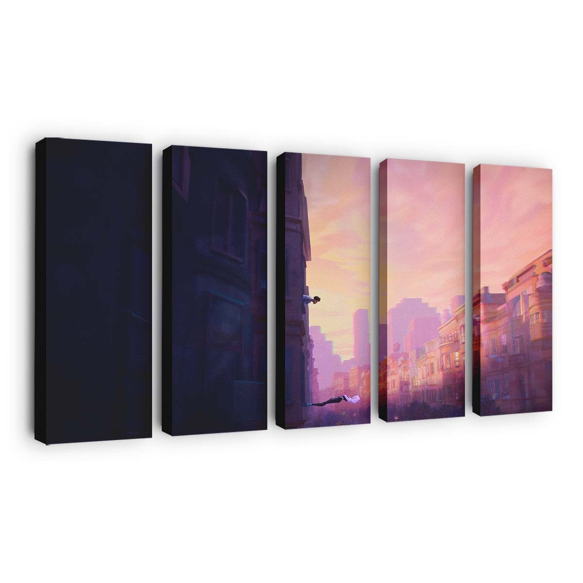 Gwen und Miles 2 Leinwandbild - Wanddeko