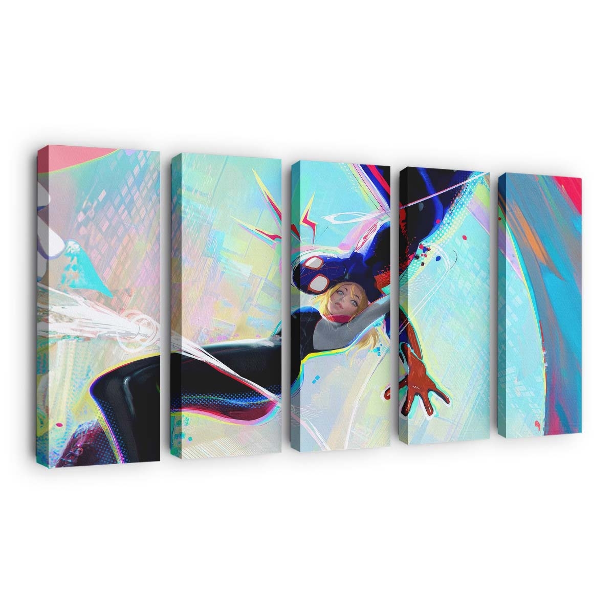 Gwen Stacy und Spider Man 2023 Leinwandbild - Wanddeko