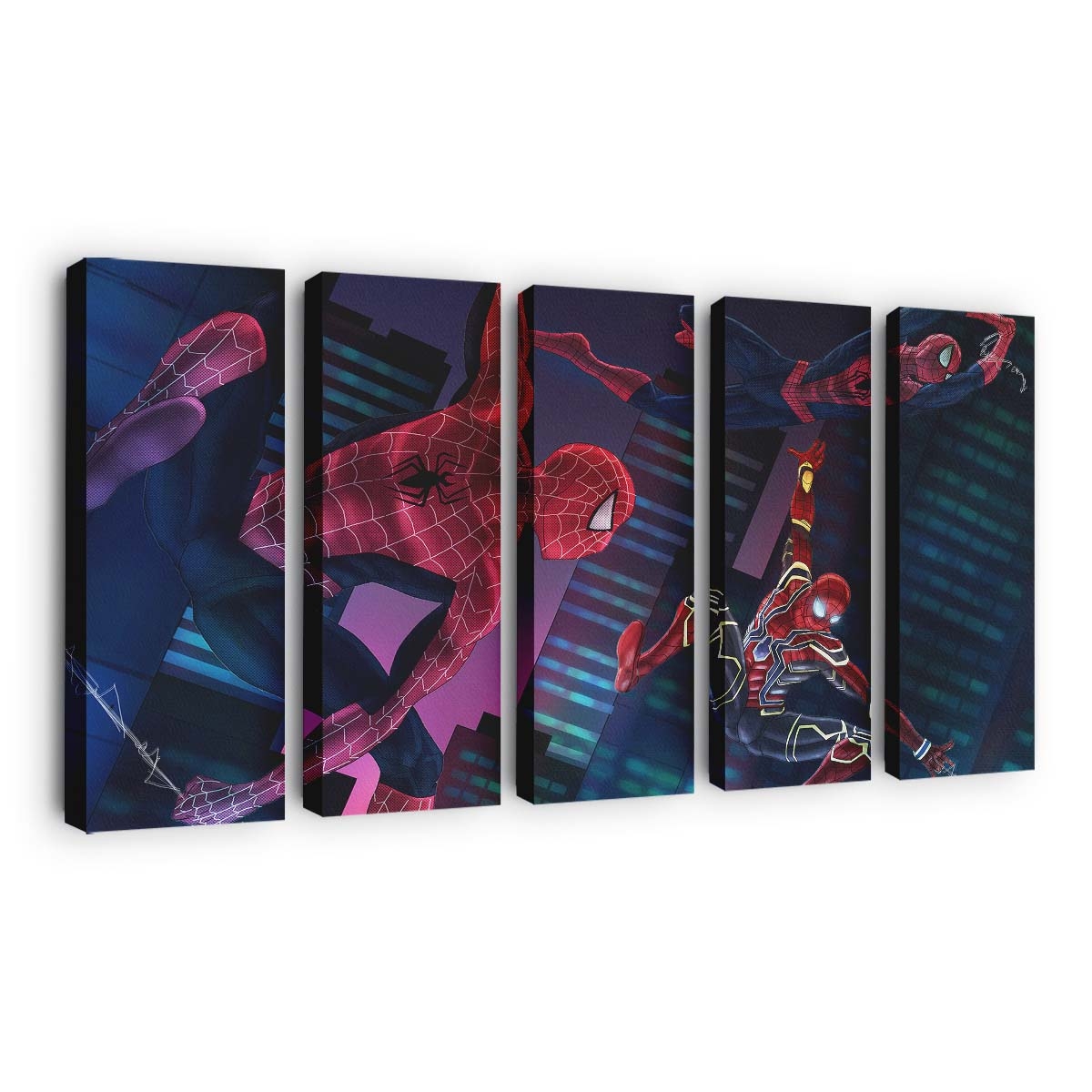 Iron Spider Verse Anatomie Illustration Leinwandbild - Wanddeko