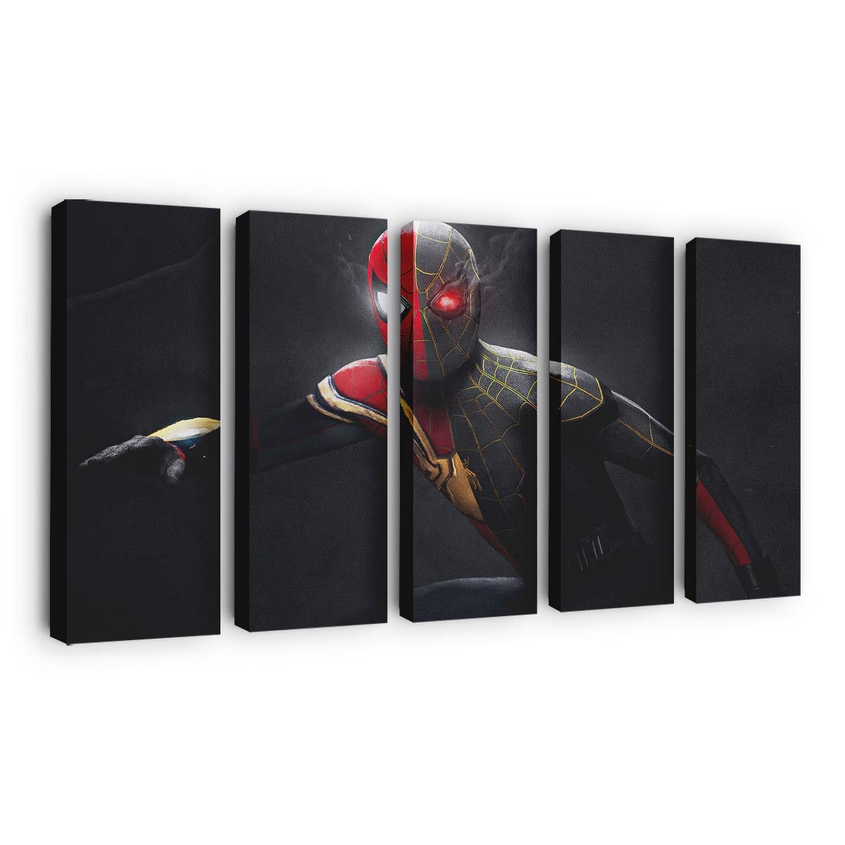 Iron Spider X Gold Anzug Leinwandbild - Wanddeko