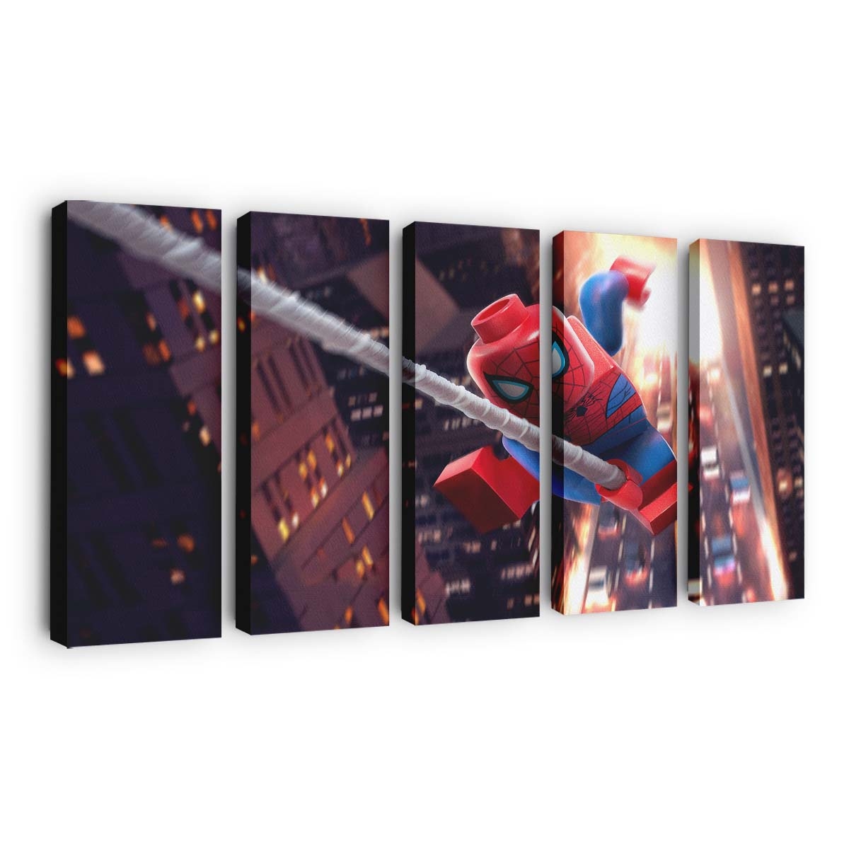 Lego Spider Man Leinwandbild - Wanddeko