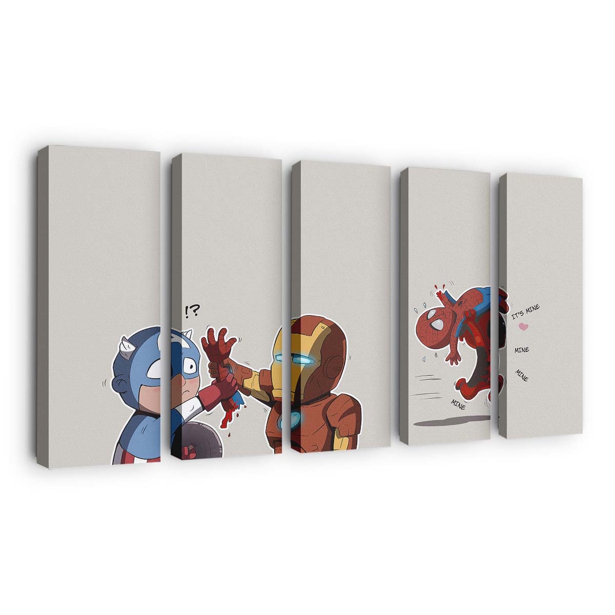 Kleine Superhelden Leinwandbild - Wanddeko