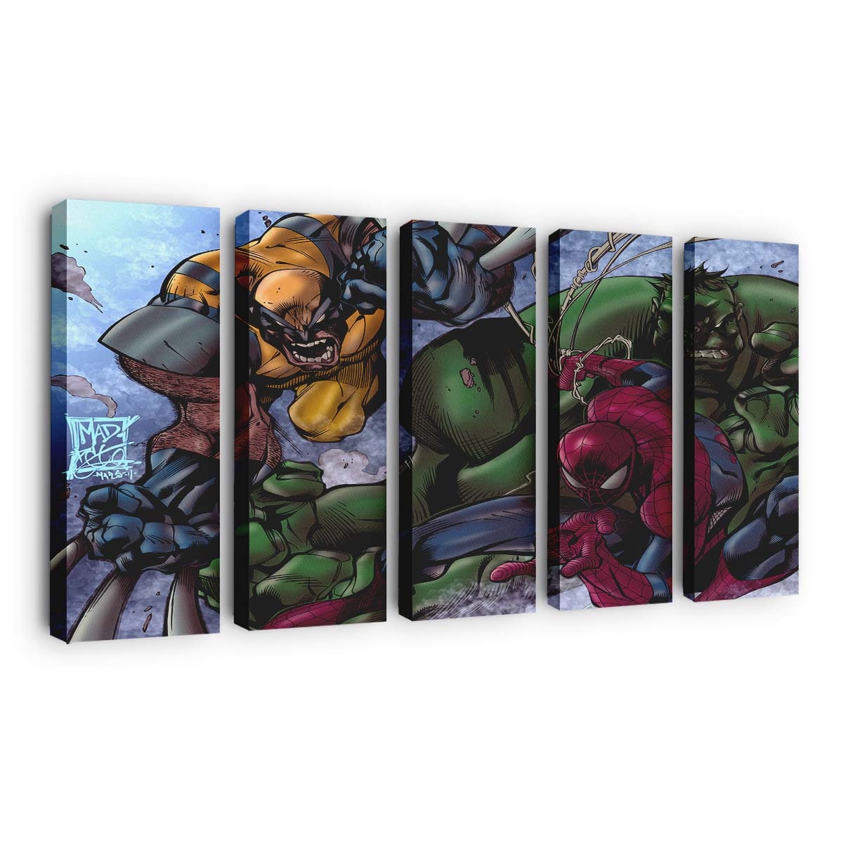 Marvel Heroes Leinwandbild - Wanddeko