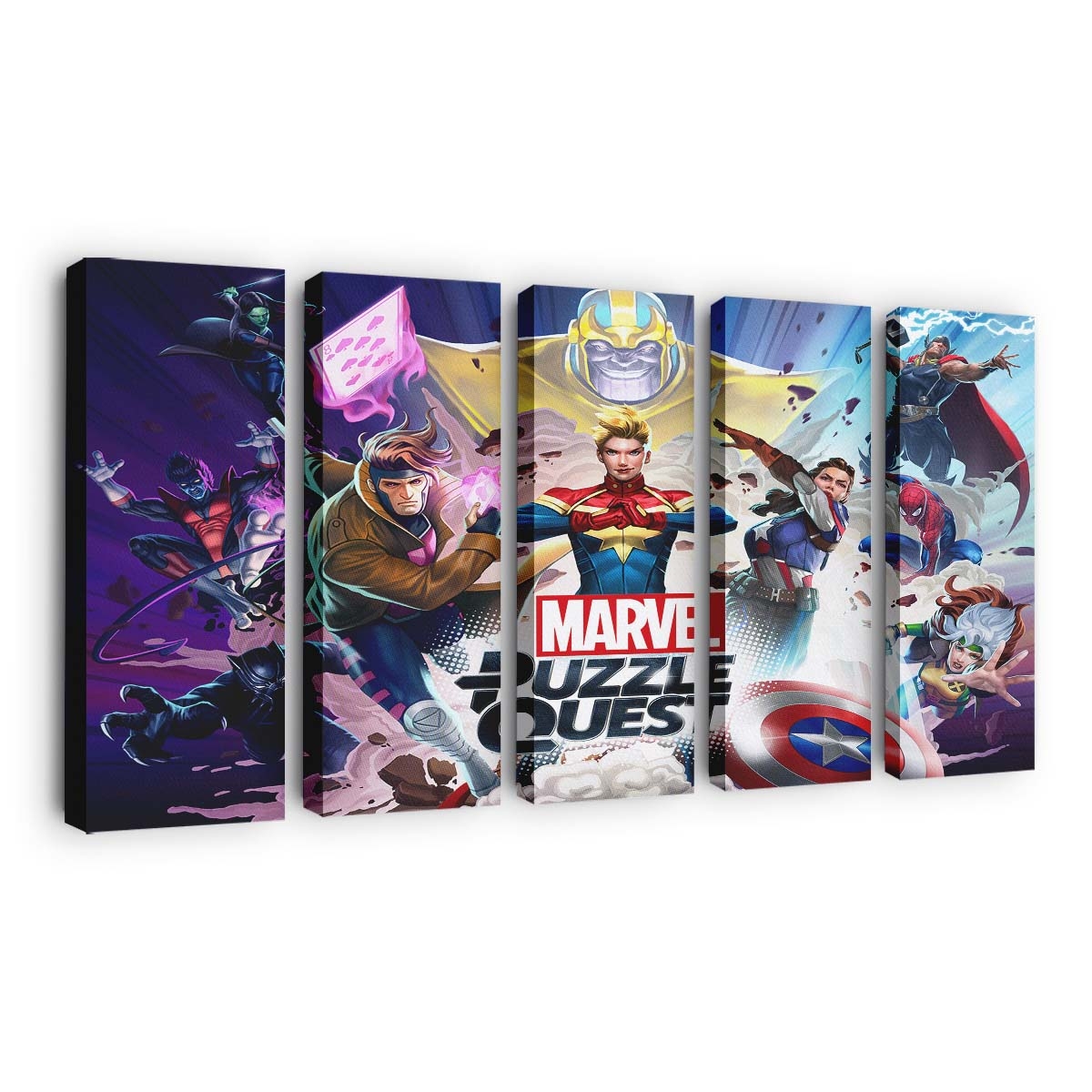 Marvel Puzzle Quest Leinwandbild - Wanddeko
