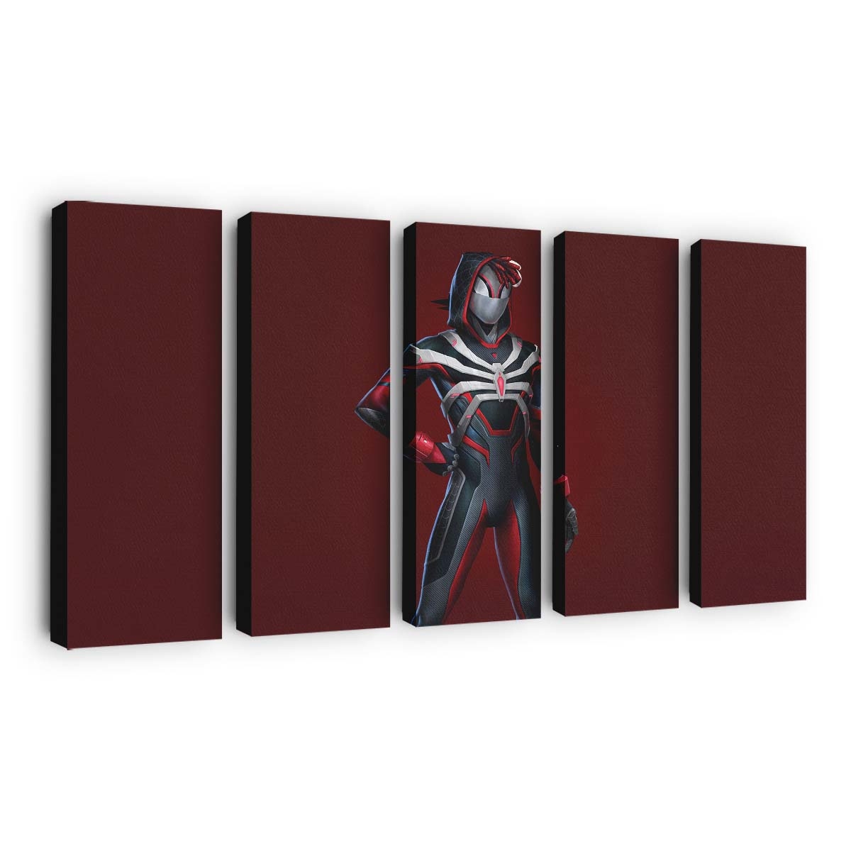 Marvels Spider Man 2 Roter Spectre Anzug Leinwandbild - Wanddeko
