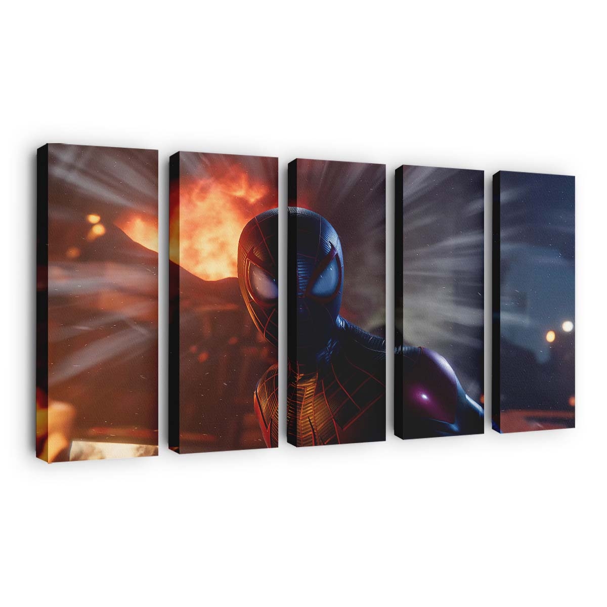 Marvels Spider Man Miles Morales 2020 Leinwandbild - Wanddeko