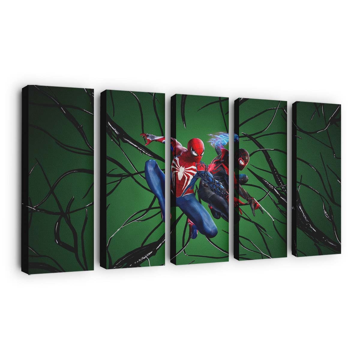 Marvels Spider Man Miles Morales Together Leinwandbild - Wanddeko