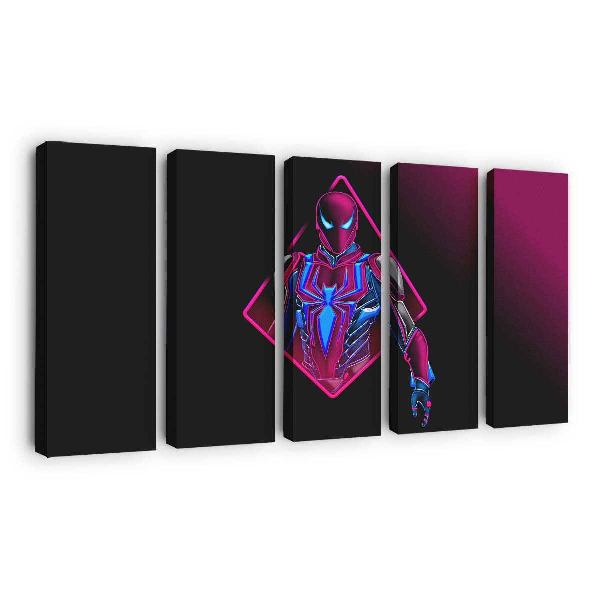 Miles High Tech Neon Suit Leinwandbild - Wanddeko