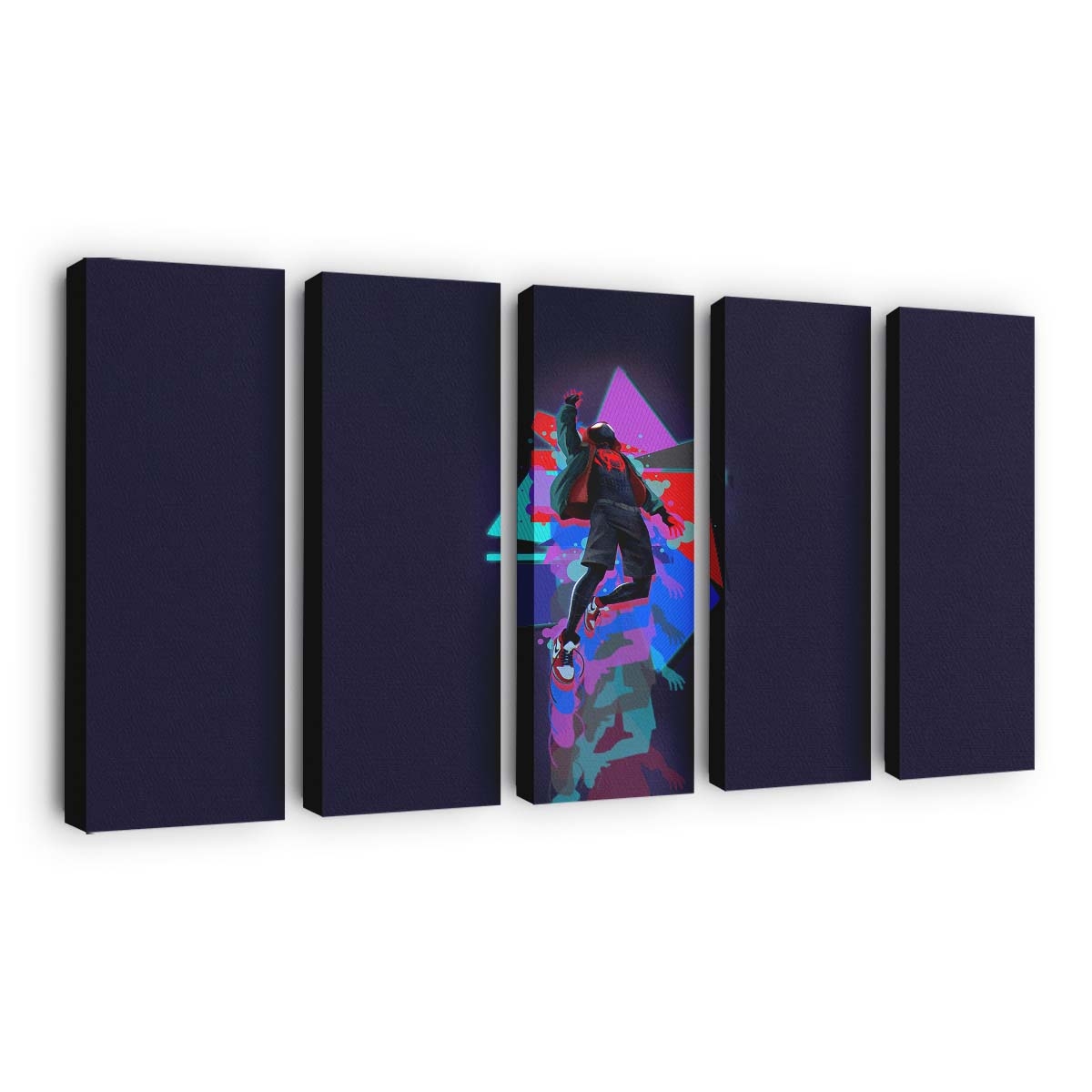 Miles Morales Elektrische Eleganz Leinwandbild - Wanddeko