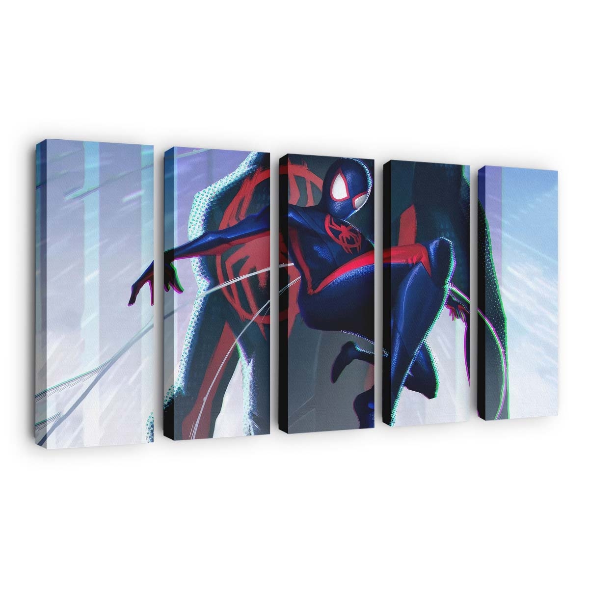 Miles Morales in Spider Man: Across the Spiderverse 2023 Leinwandbild - Wanddeko