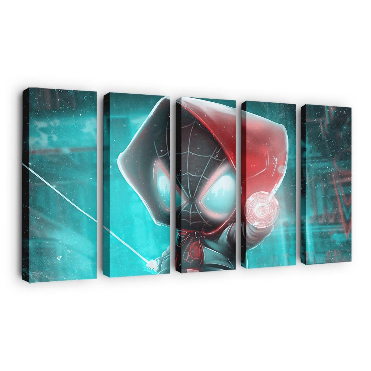 Miles Morales in Verse Leinwandbild - Wanddeko