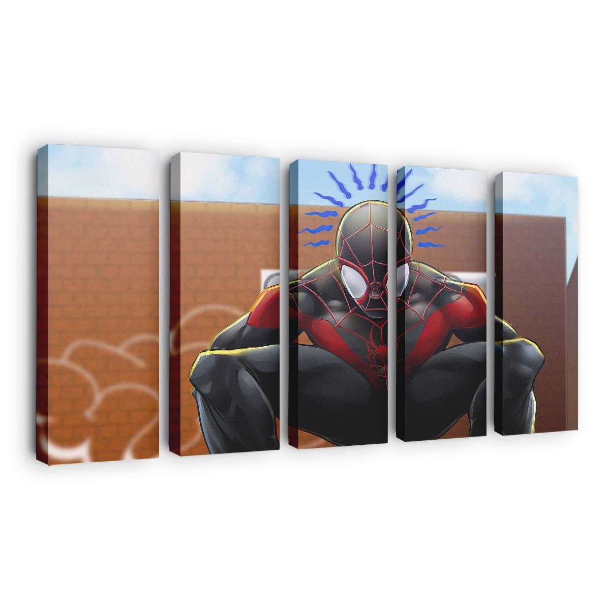 Miles Morales Auf Deck Leinwandbild - Wanddeko