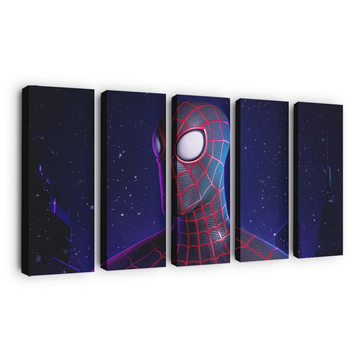 Miles Morales Spider Man Digital 3D 2 Leinwandbild - Wanddeko